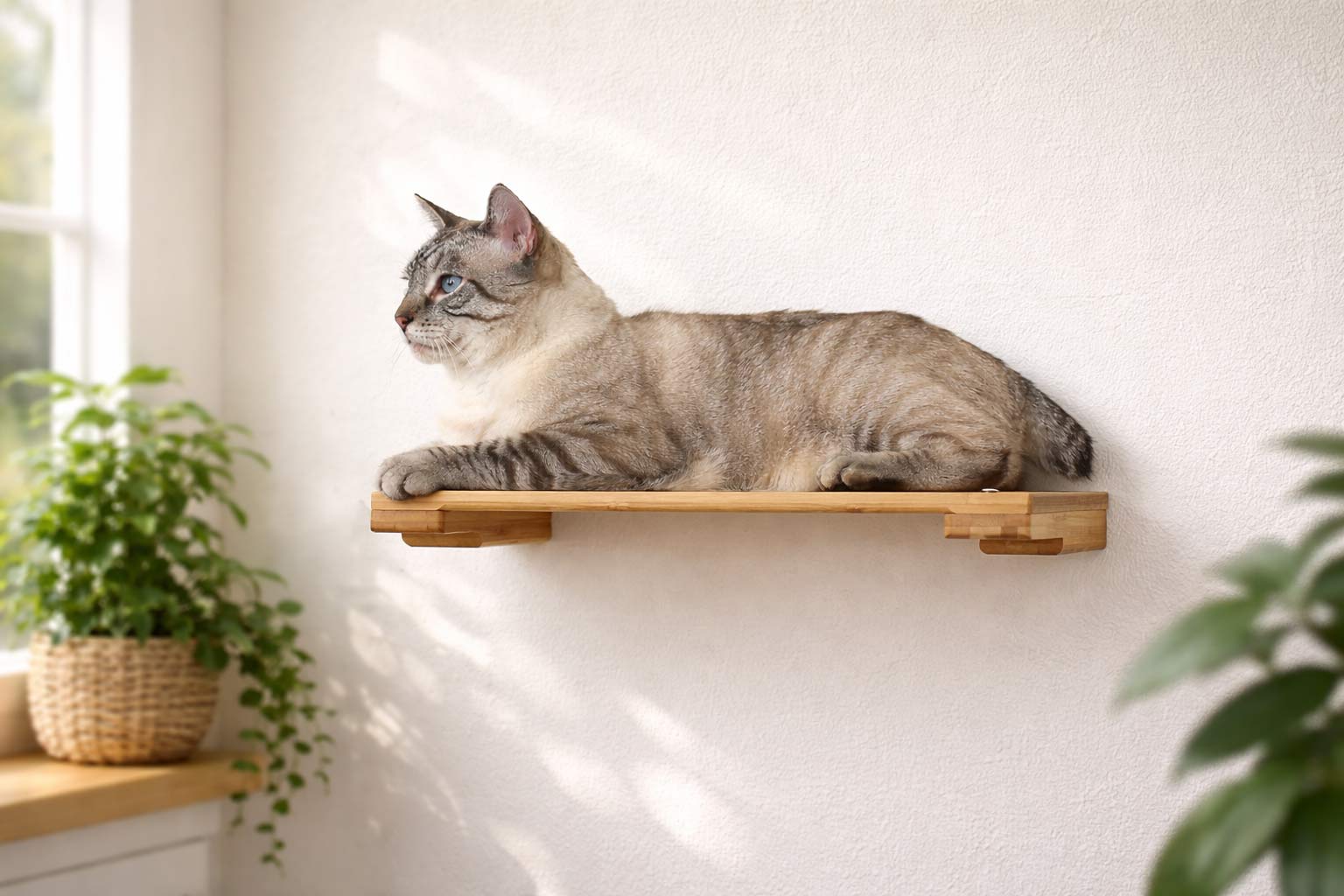 Wall-Mounted Cat Shelf - by Catastrophic Creations