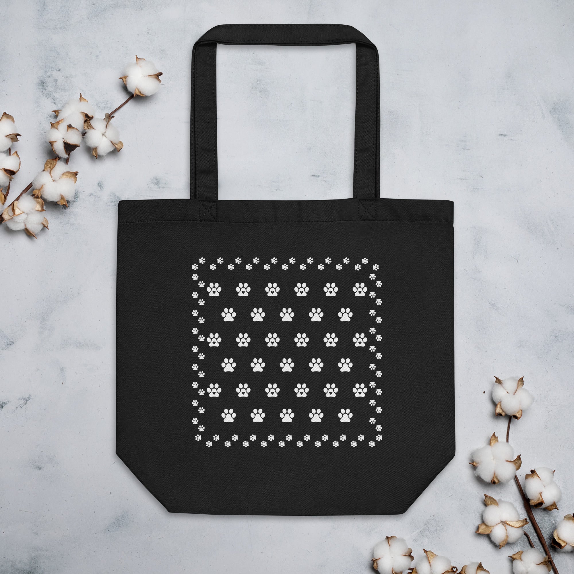 Black Pawful Eco Tote Bag