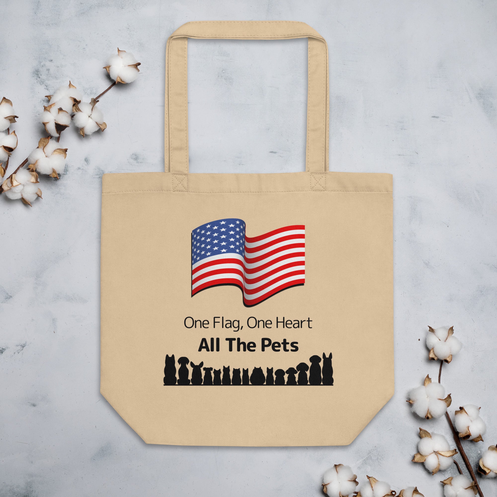 One Flag, One Heart, All the Pets Eco Tote Bag