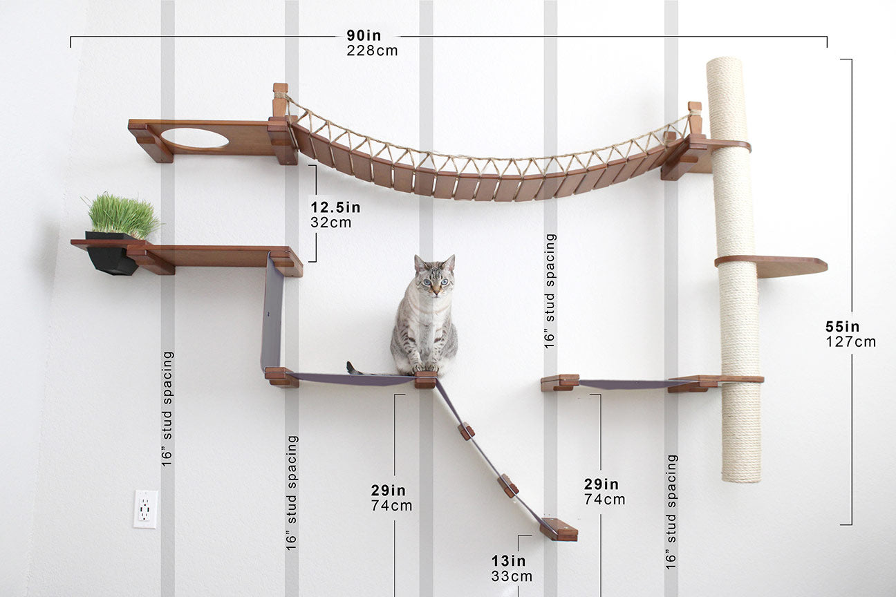The Expedition Cat Condo (Cat Wall Jungle Gym) - by Catastrophic Creations