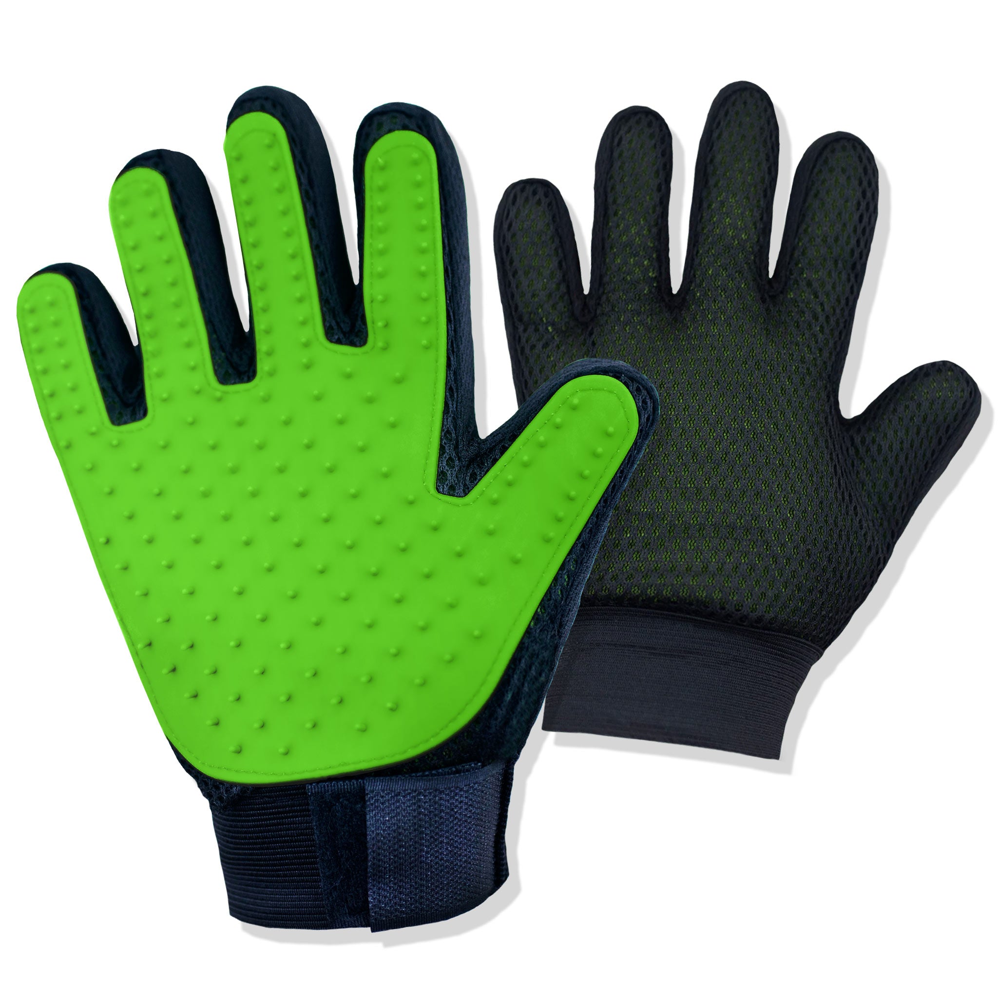 Pet hair brush glove