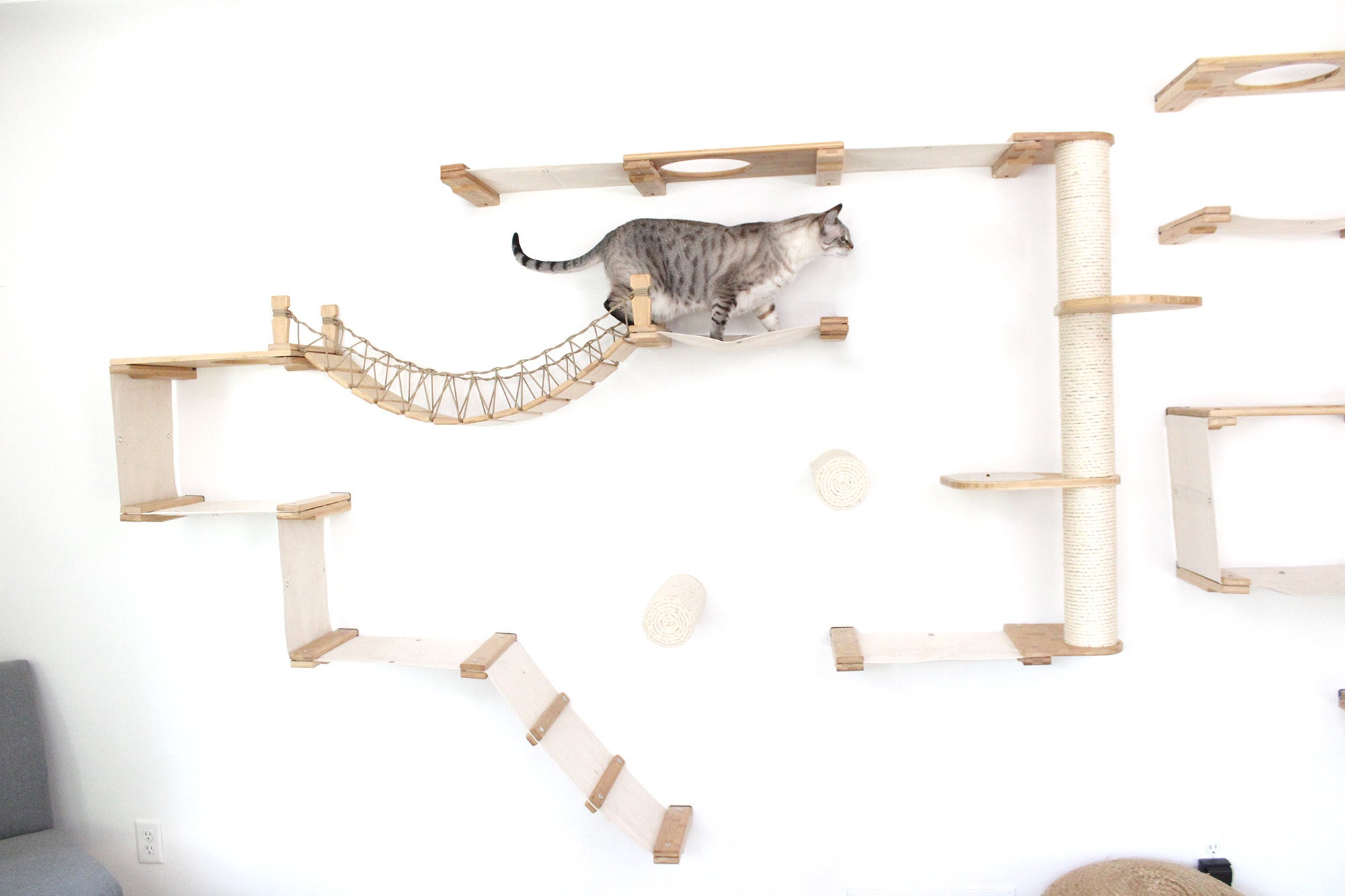 The Juggernaut (Wall-Mounted Cat Tree/Condo) - by Catastrophic Creations