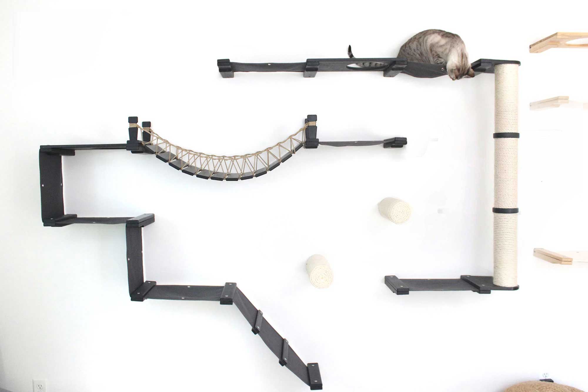 The Juggernaut (Wall-Mounted Cat Tree/Condo) - by Catastrophic Creations