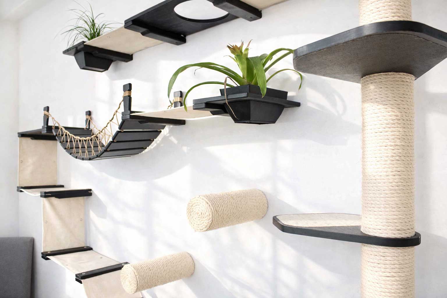 The Juggernaut (Wall-Mounted Cat Tree/Condo) - by Catastrophic Creations