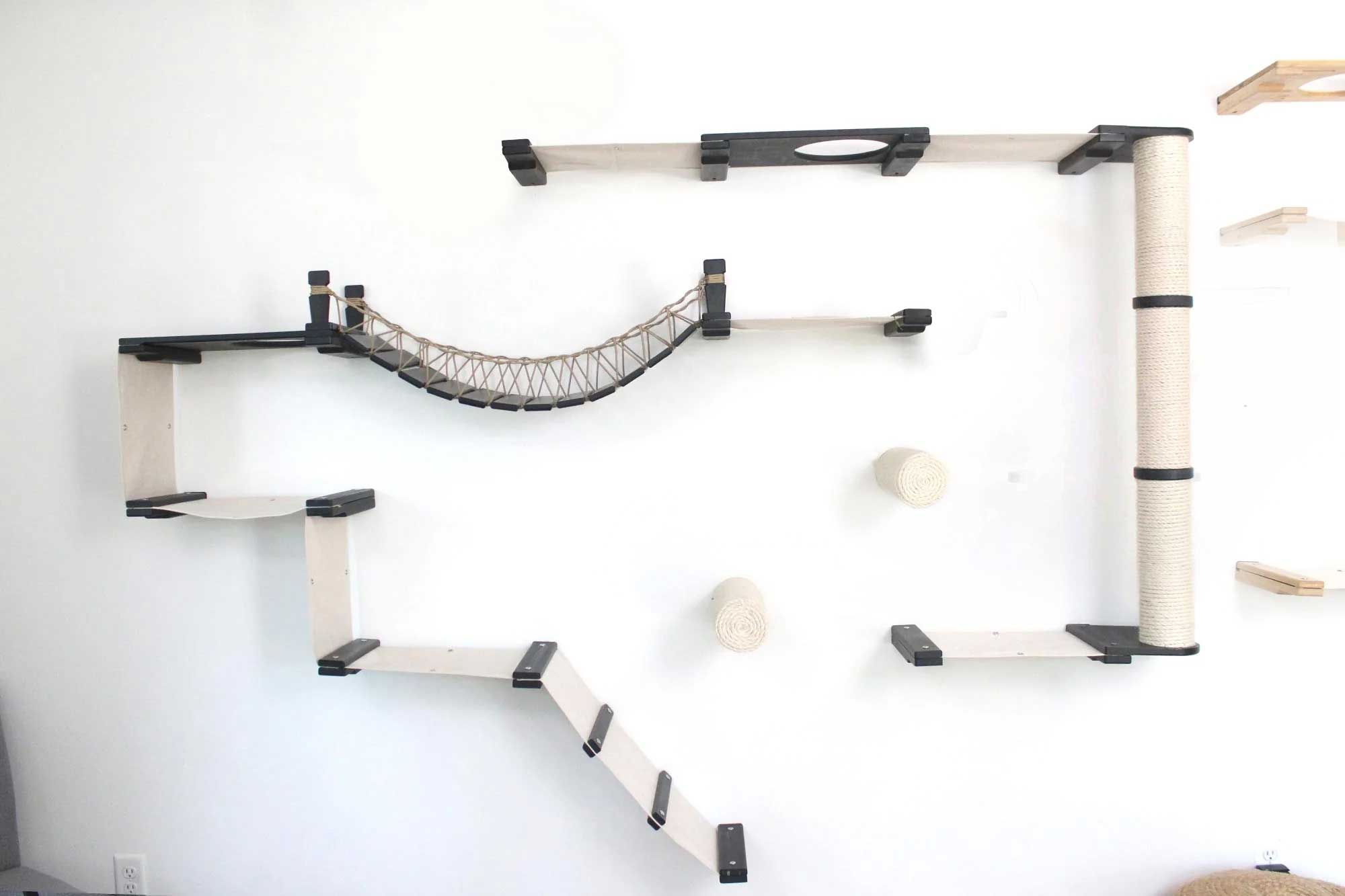 The Juggernaut (Wall-Mounted Cat Tree/Condo) - by Catastrophic Creations