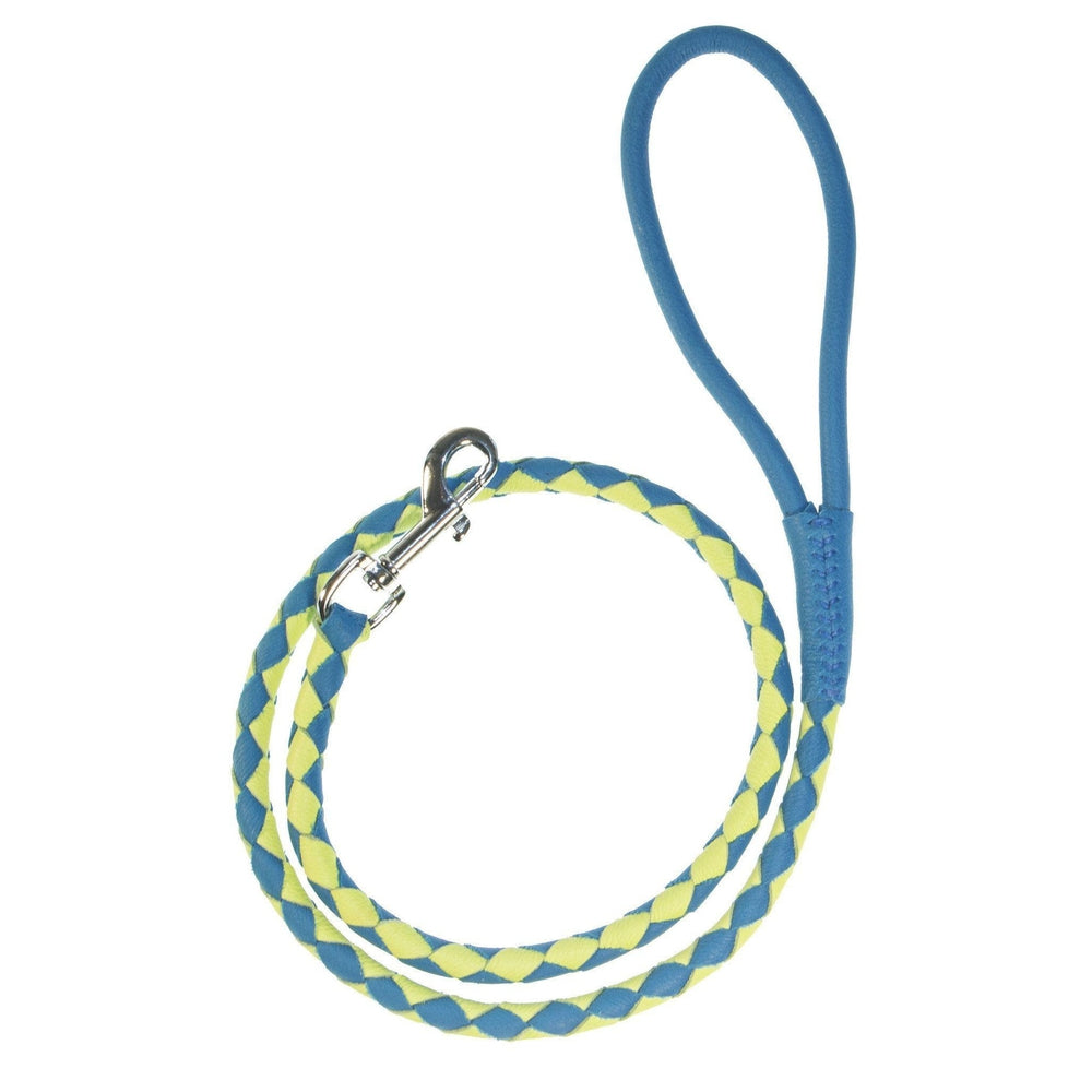 Soft Leather Dual-Color Braided Round Lead