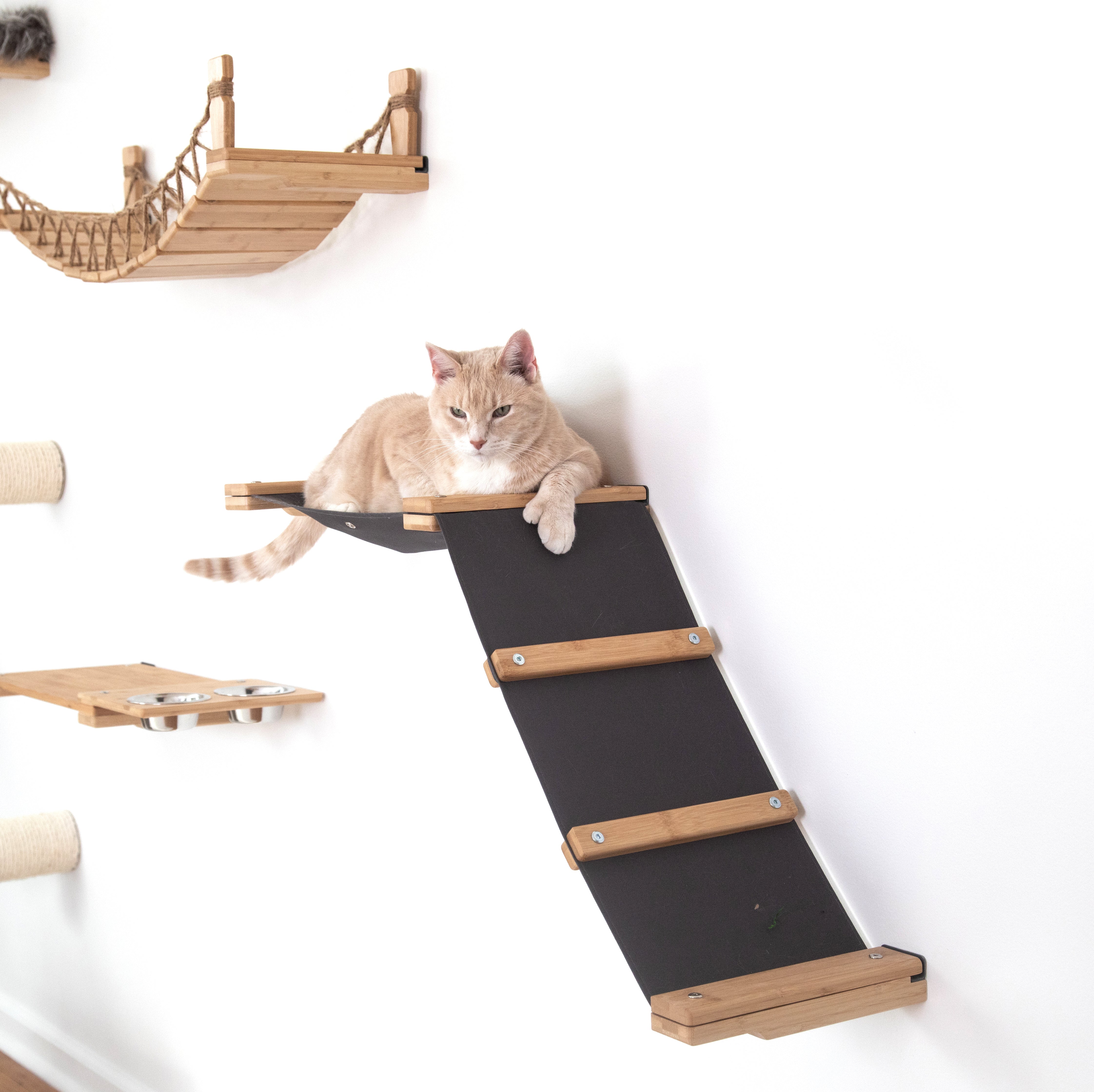 The Lift: Cat Wall Ramp with Hammock Bed - by Catastrophic Creations
