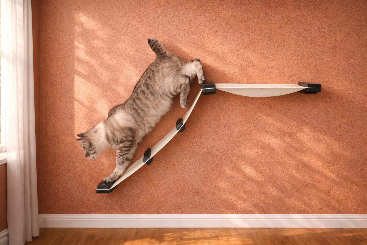The Lift: Cat Wall Ramp with Hammock Bed - by Catastrophic Creations