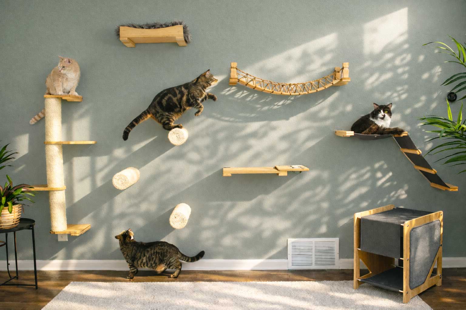 The Nest - A Plush Wall Cat Bed - by Catastrophic Creations