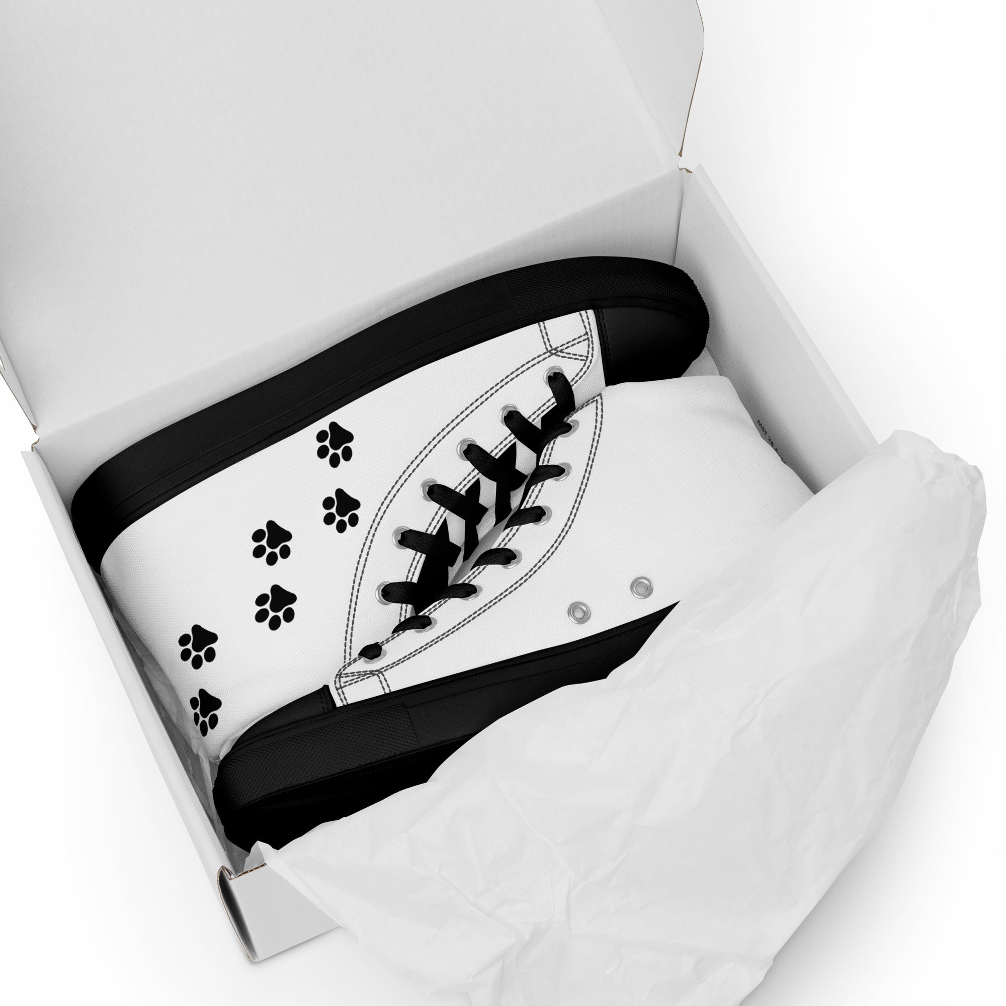 Men’s Paw Print High Top Shoes