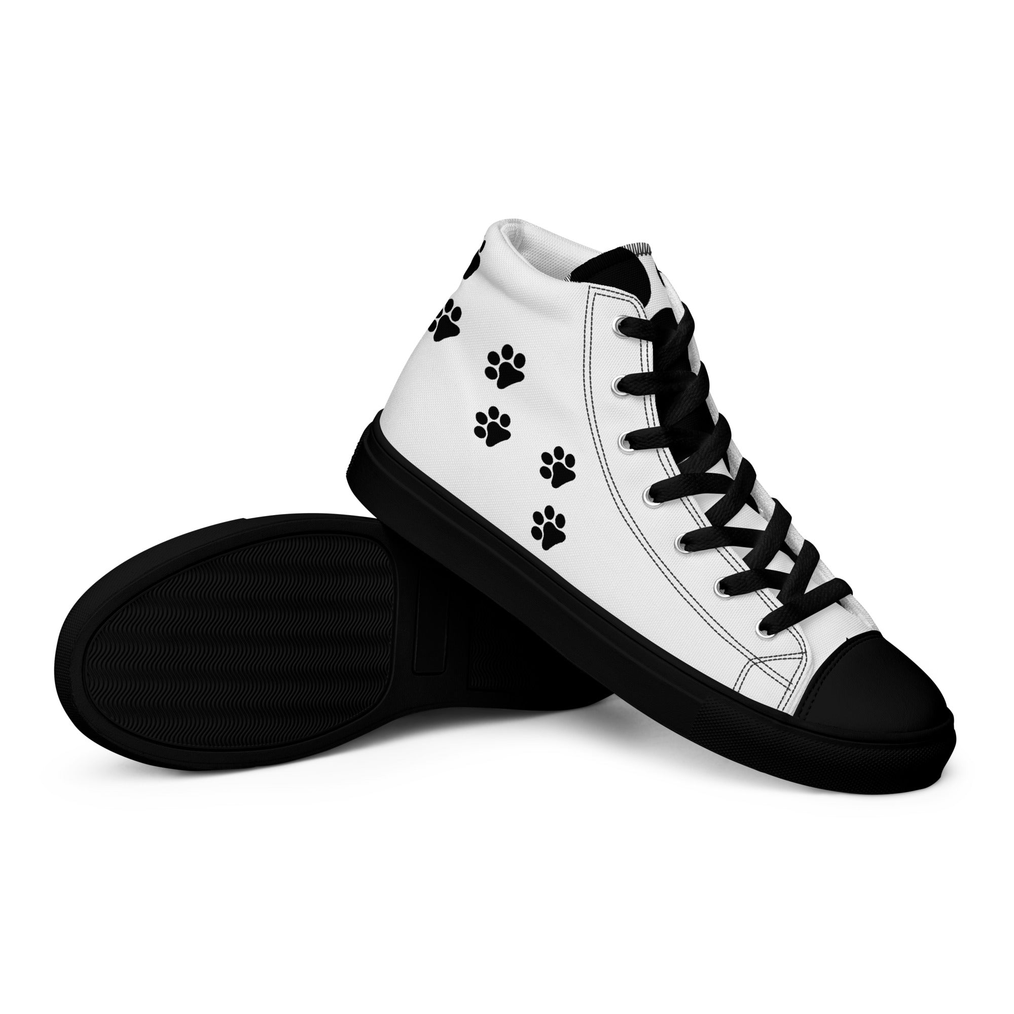 Men’s Paw Print High Top Shoes