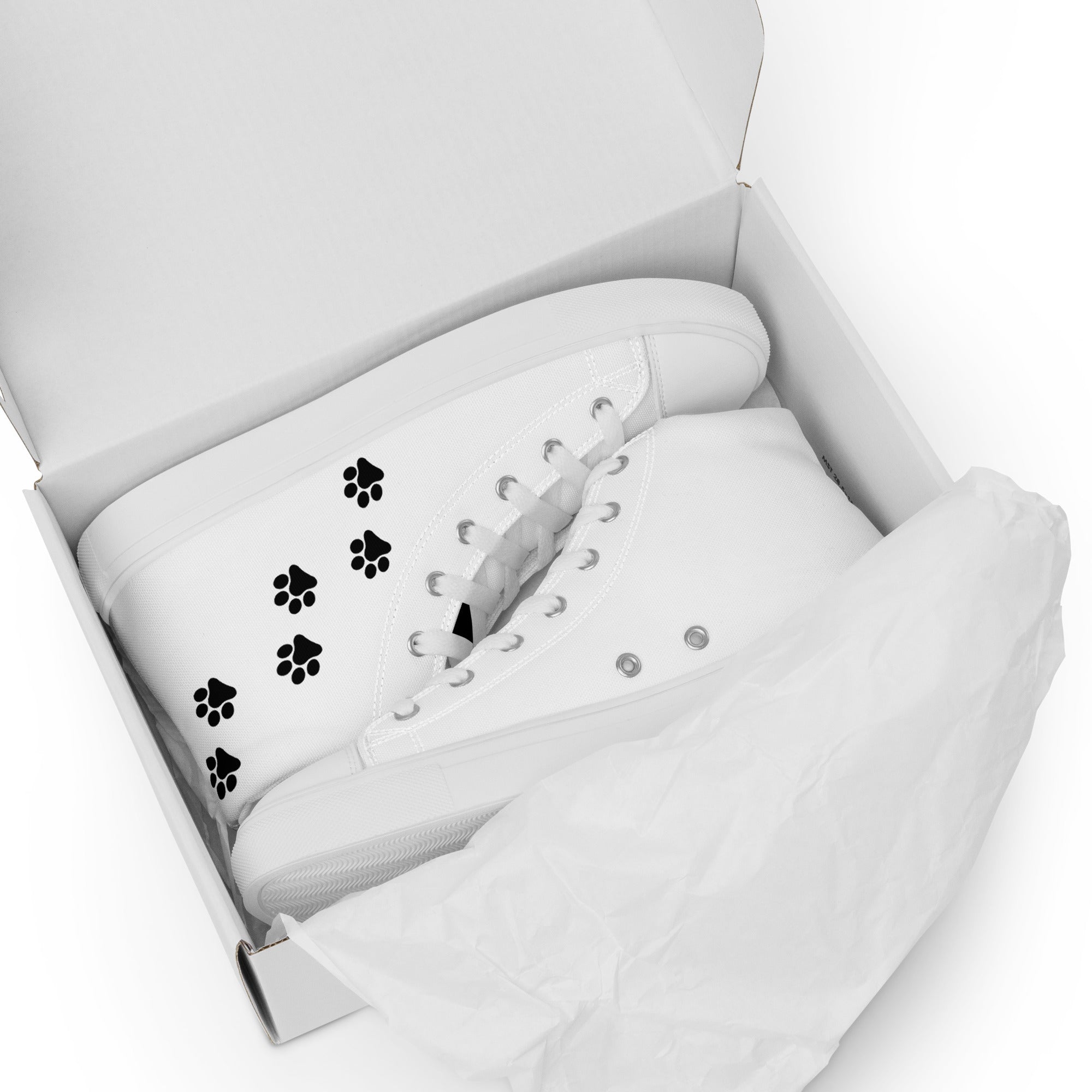 Men’s Paw Print High Top Shoes