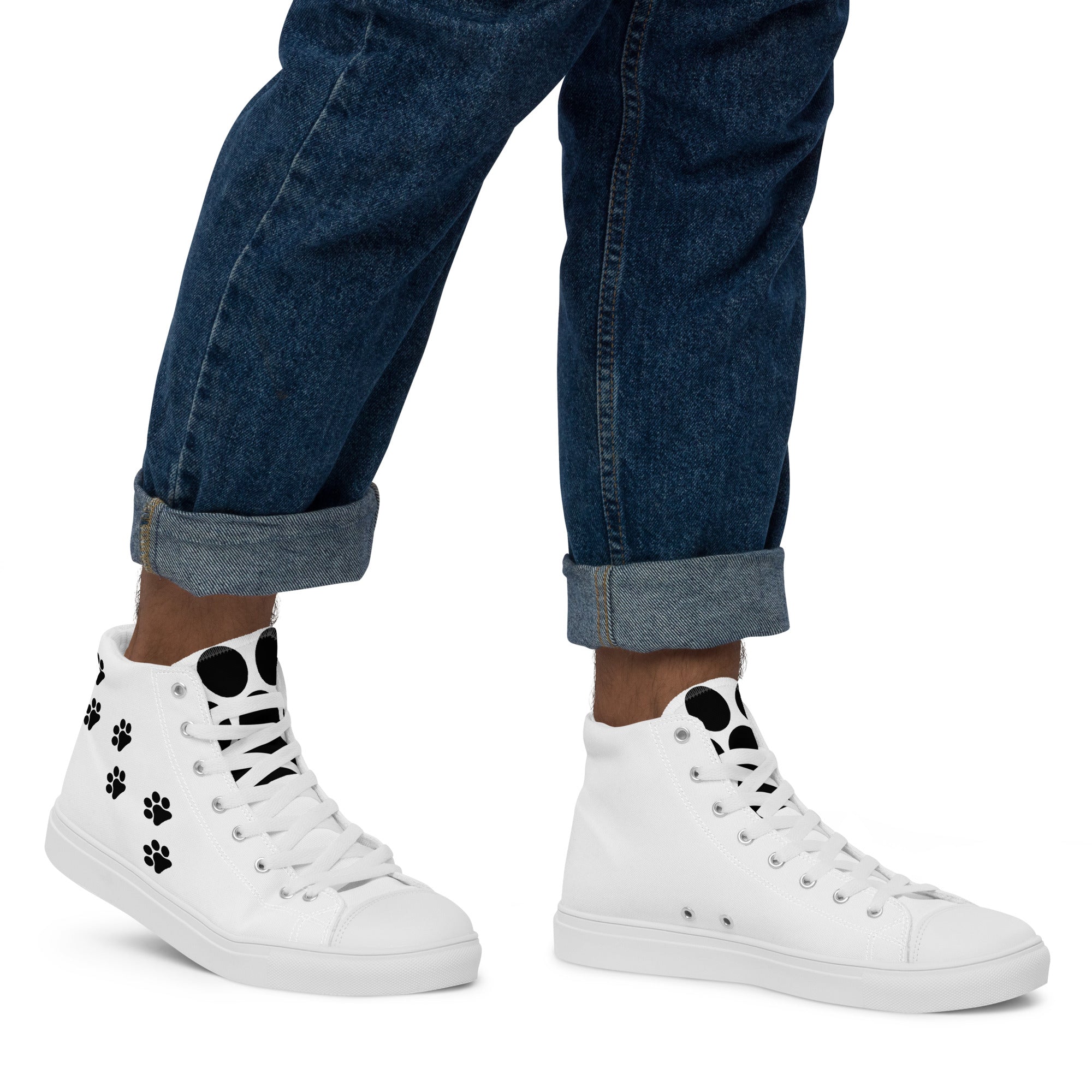 Men’s Paw Print High Top Shoes