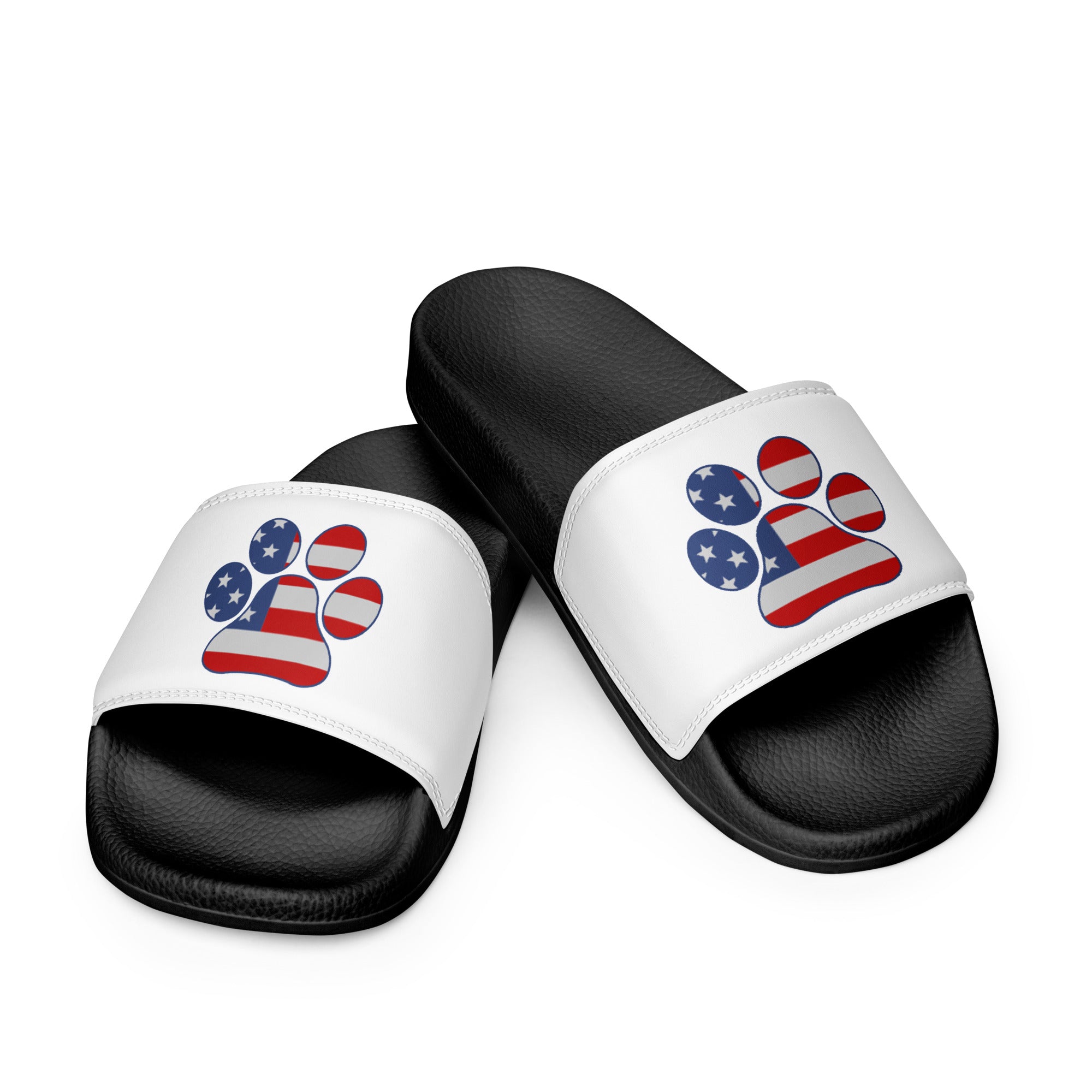 Men’s Black Paw Slides