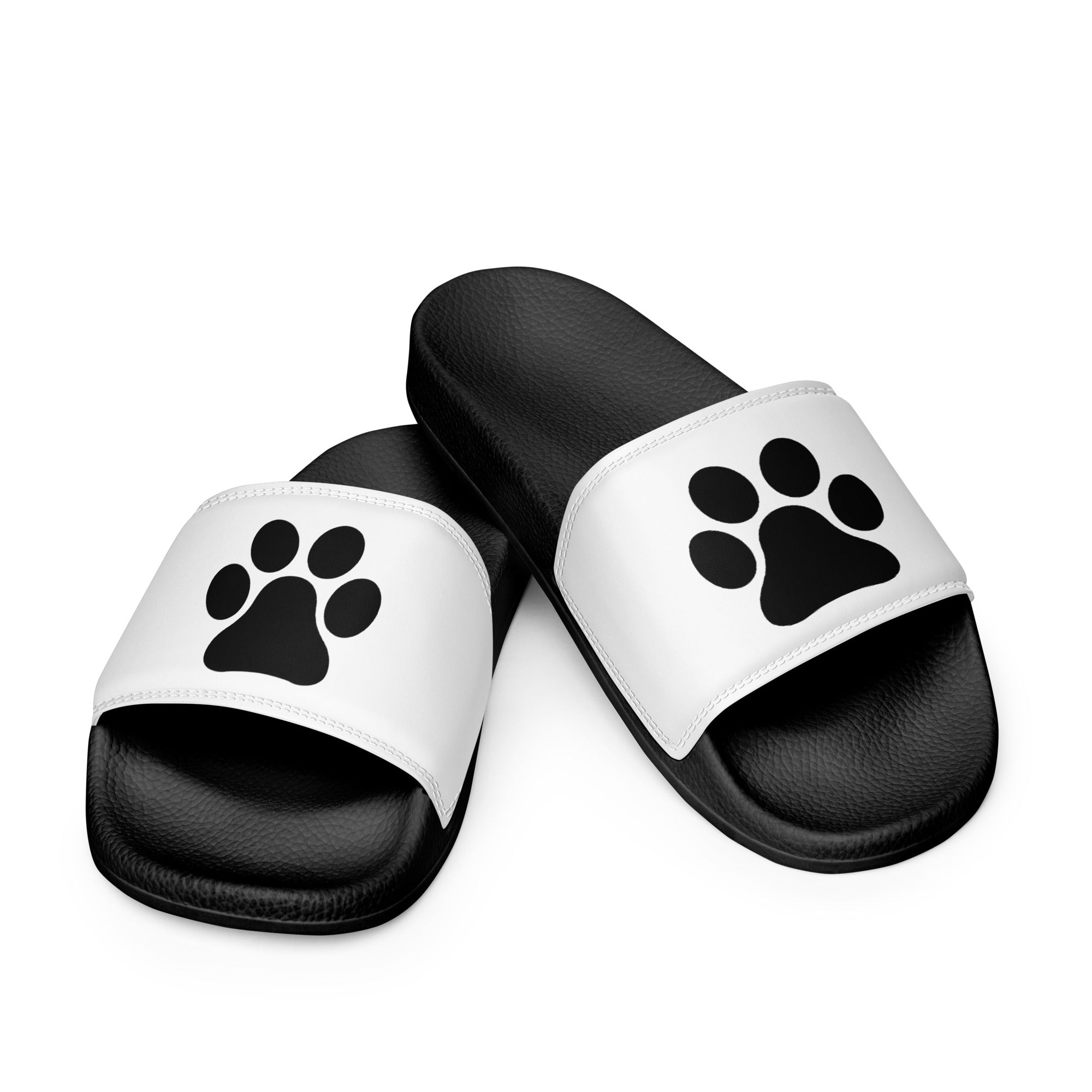 Men’s Black Paw Slides