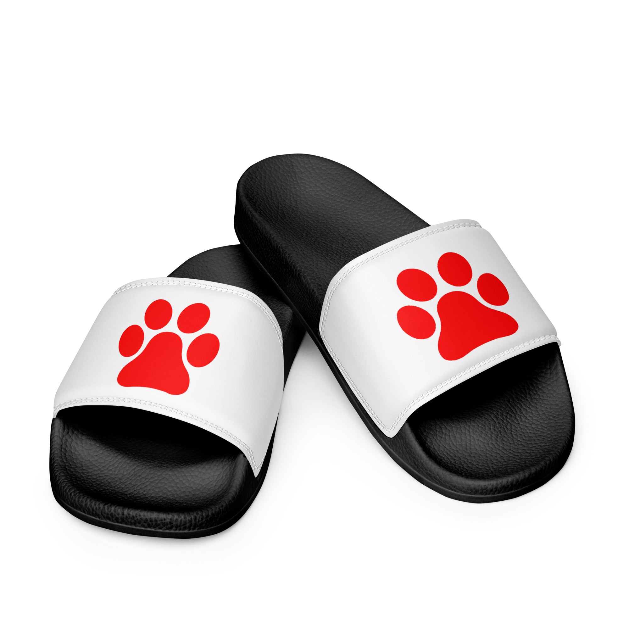 Men’s Black Paw Slides