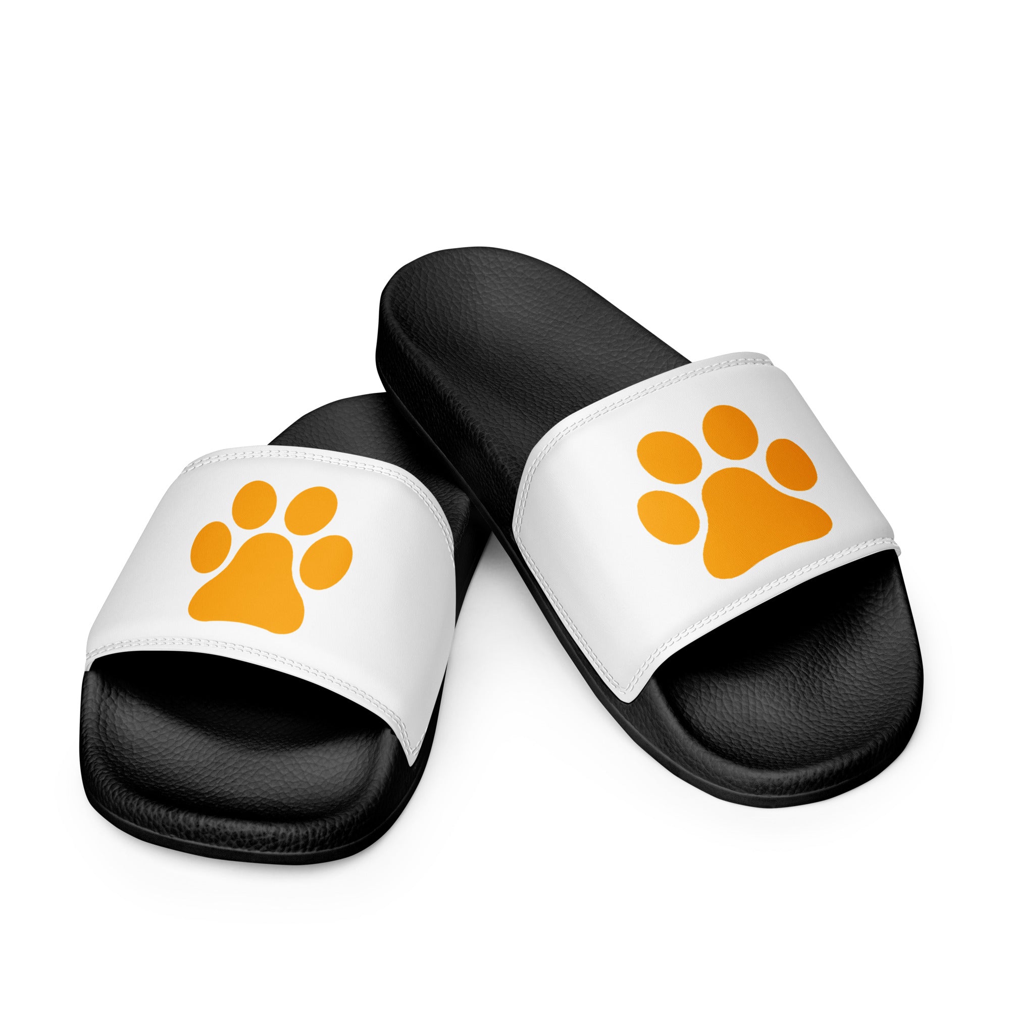 Men’s Black Paw Slides