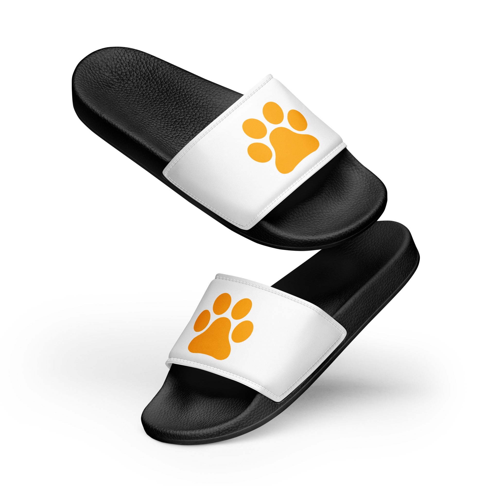 Men’s Black Paw Slides