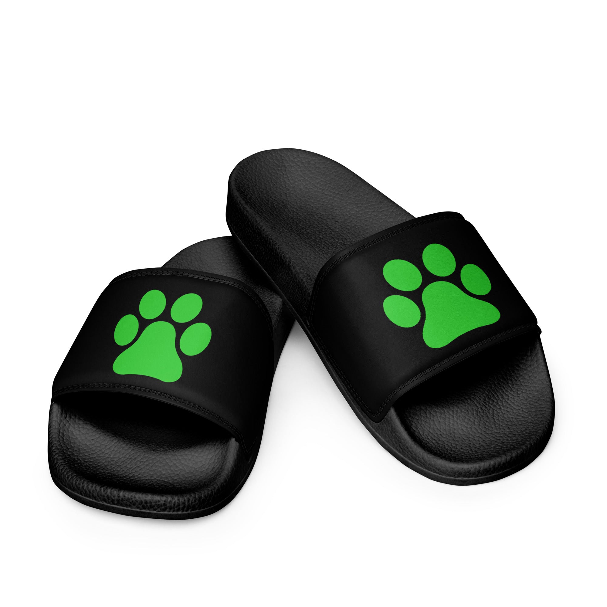 Men’s Black Paw Slides