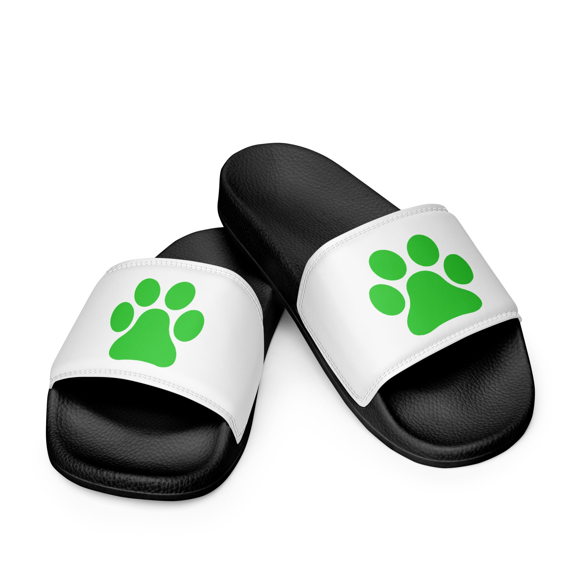 Men’s Black Paw Slides