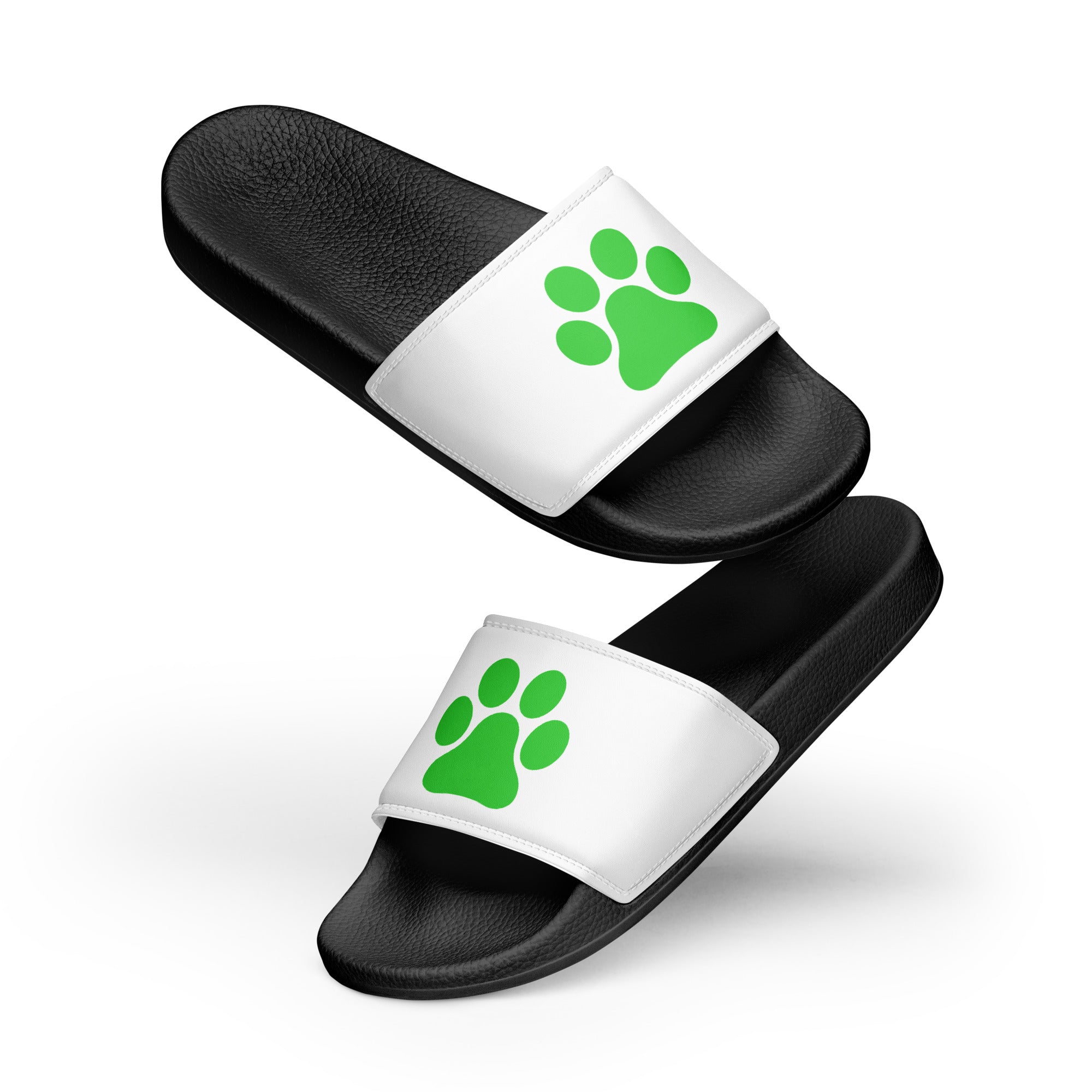 Men’s Black Paw Slides