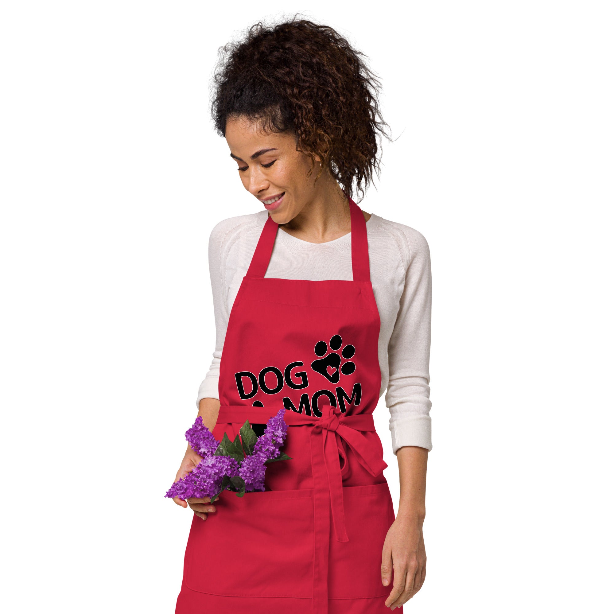 Dog Mom Organic Cotton Apron