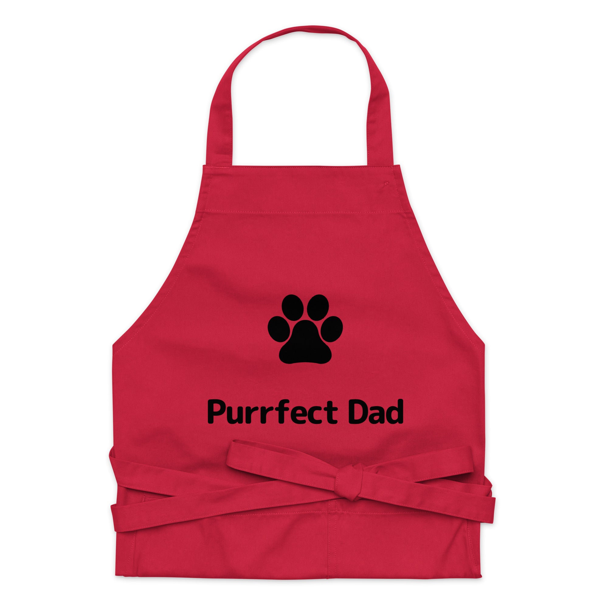 Purrfect Dad Paw Organic Cotton Apron