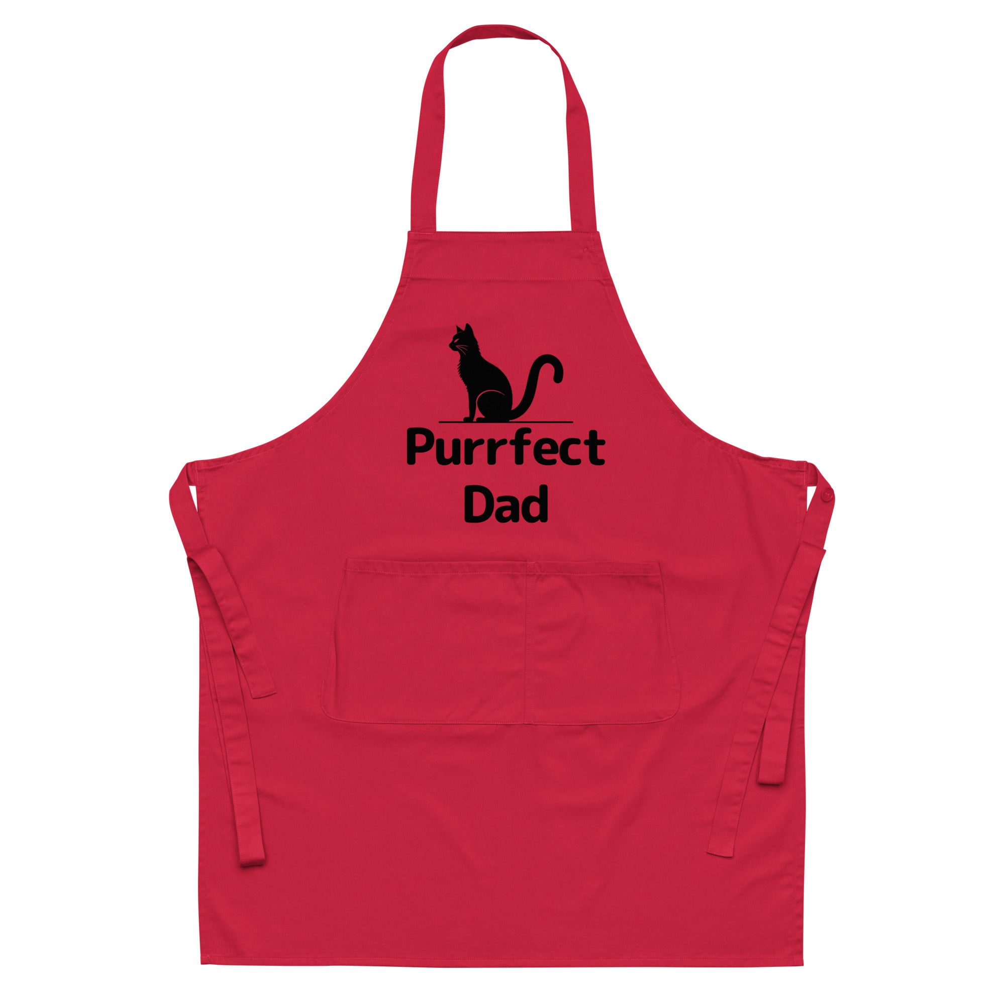 Purrfect Cat Dad Organic Cotton Apron