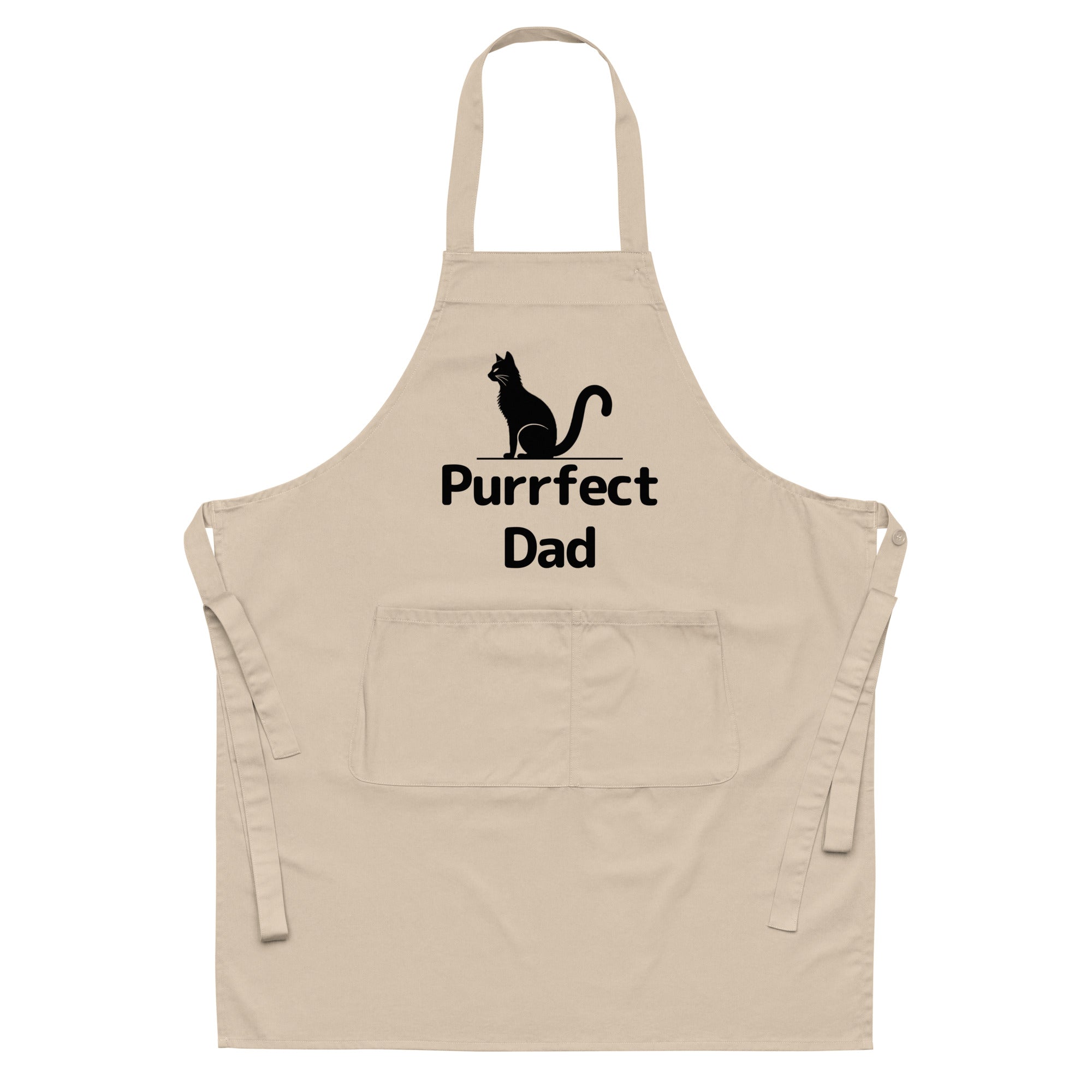 Purrfect Cat Dad Organic Cotton Apron