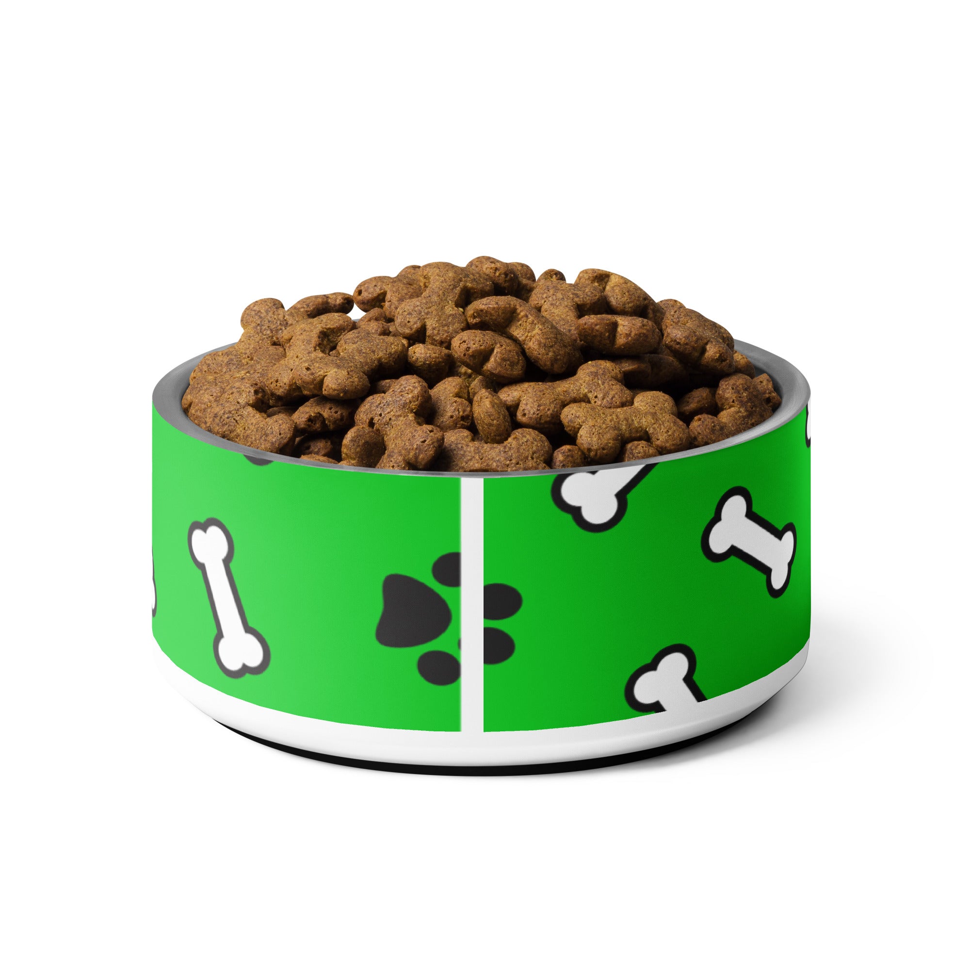 Paws N' Bone Green Pet Bowl