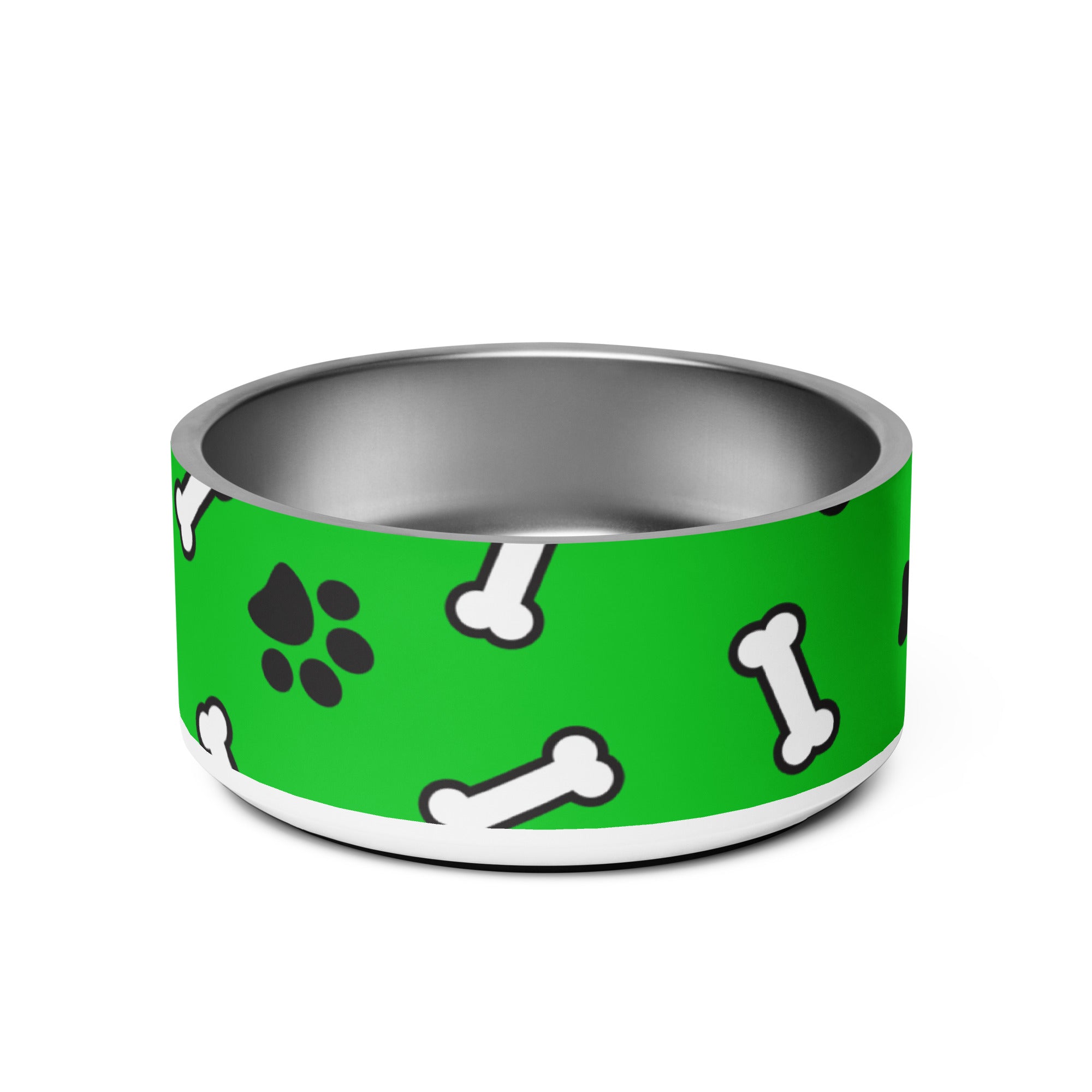 Paws N' Bone Green Pet Bowl