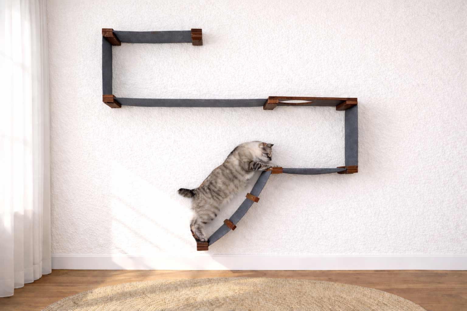 The Play Cat Condo - A Wall-Mounted Cat Tree - by Catastrophic Creations
