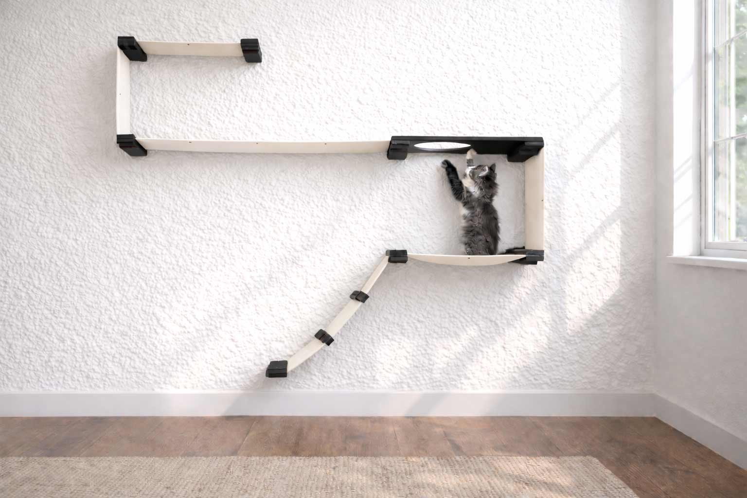 The Play Cat Condo - A Wall-Mounted Cat Tree - by Catastrophic Creations