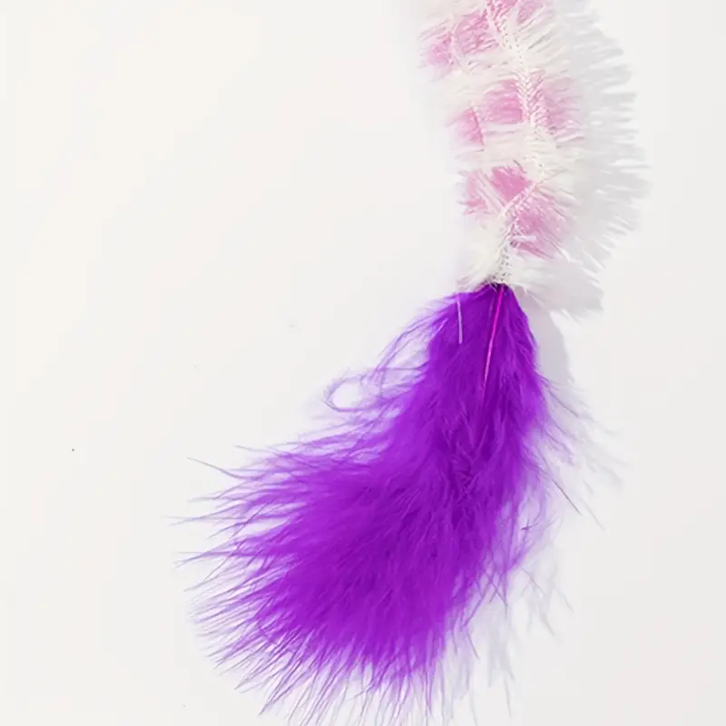Fuzzy Feather Cat Wand