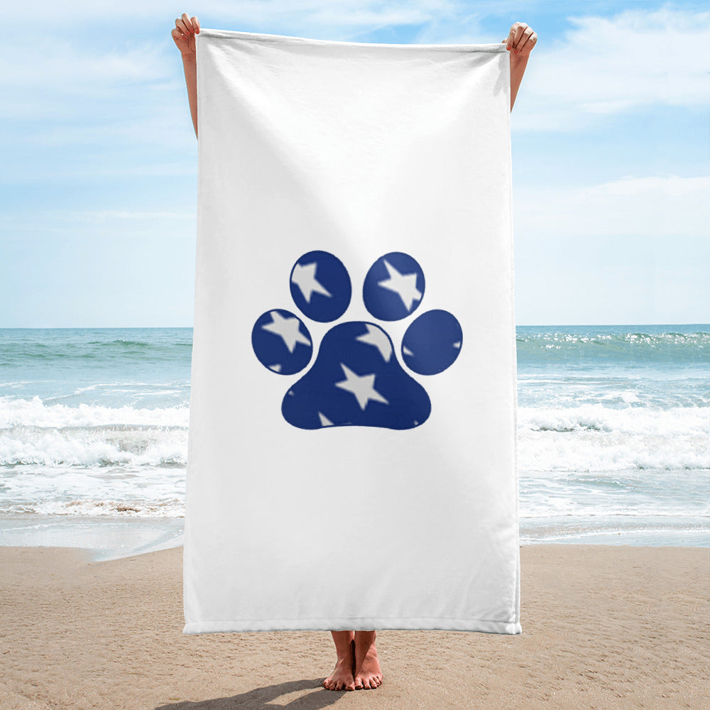 American Stars Paw Print Towel