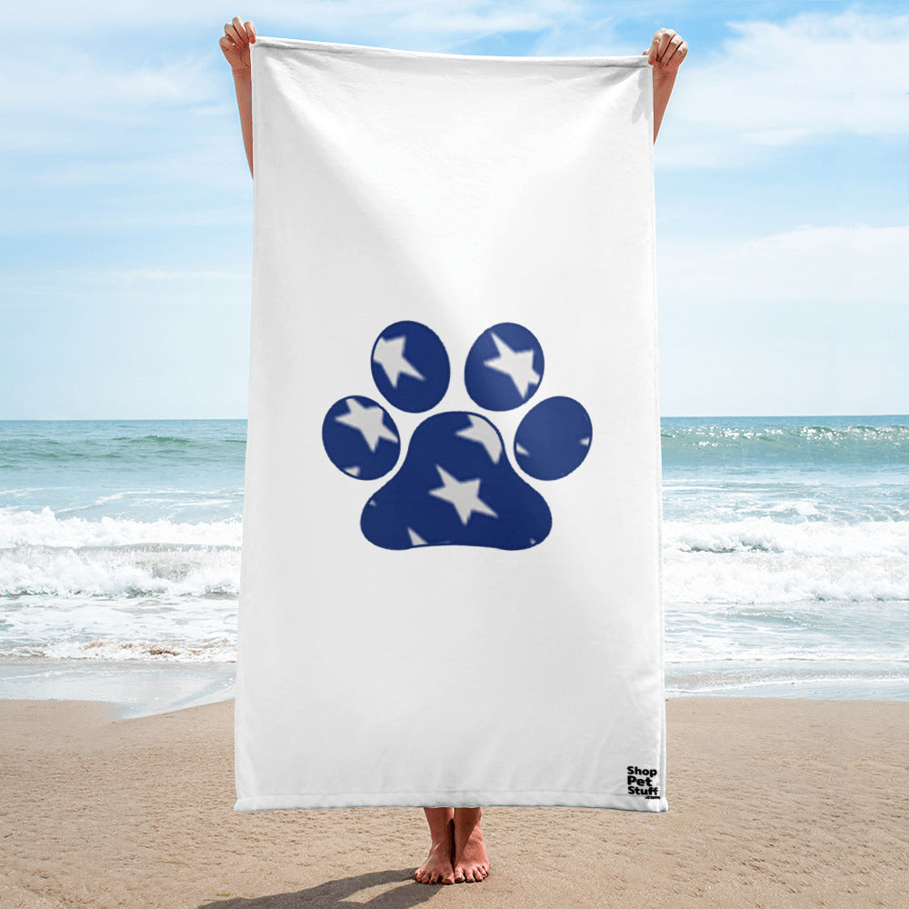 American Stars ShopPetStuff Paw Print Towel - Main Image
