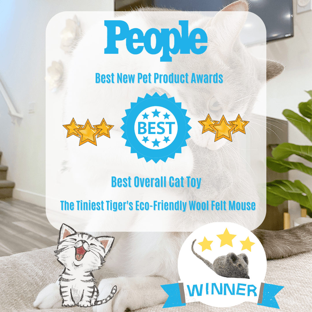 Mouse Cat Toy | Eco-Friendly Wool Felt