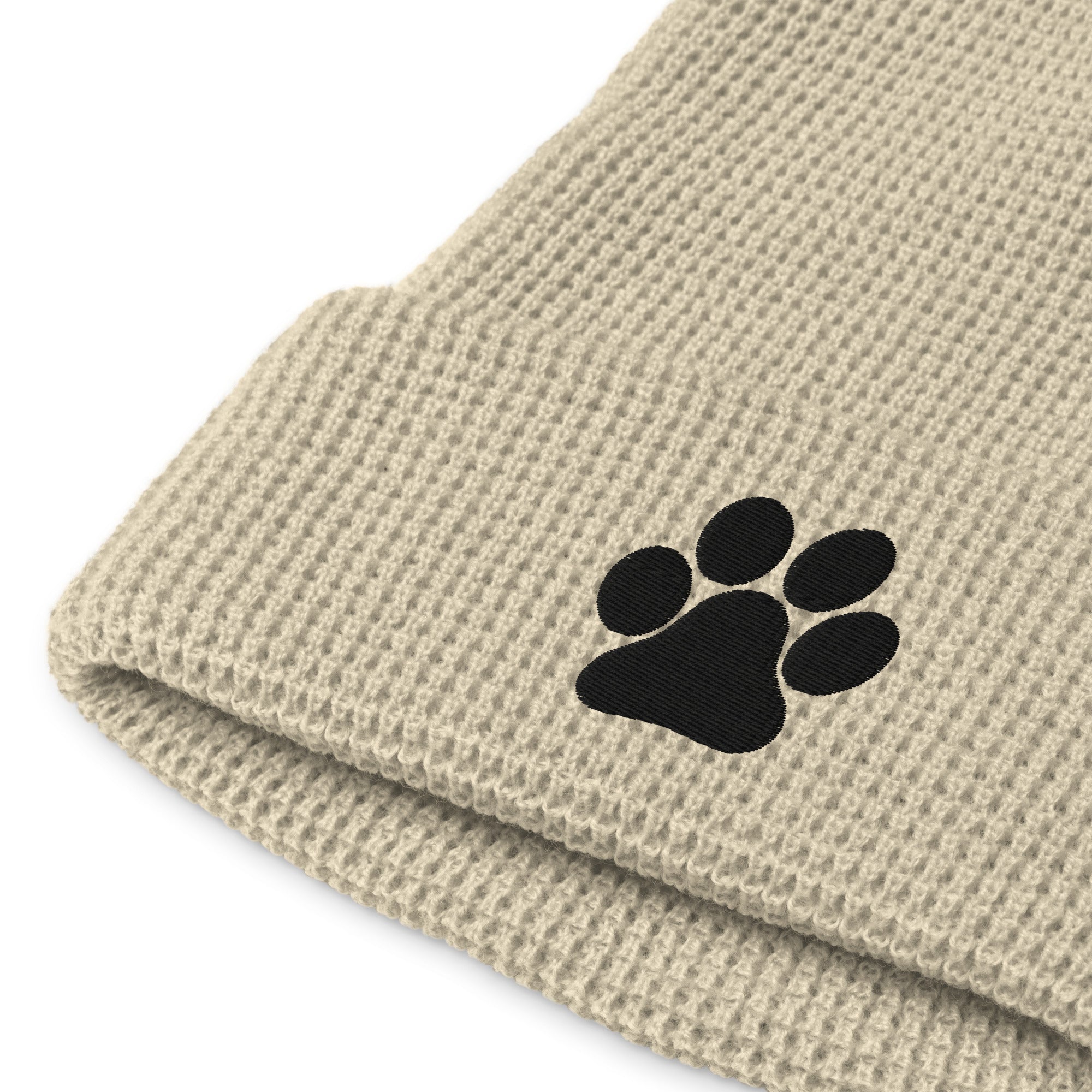 Pawsomely Warm Waffle Beanie