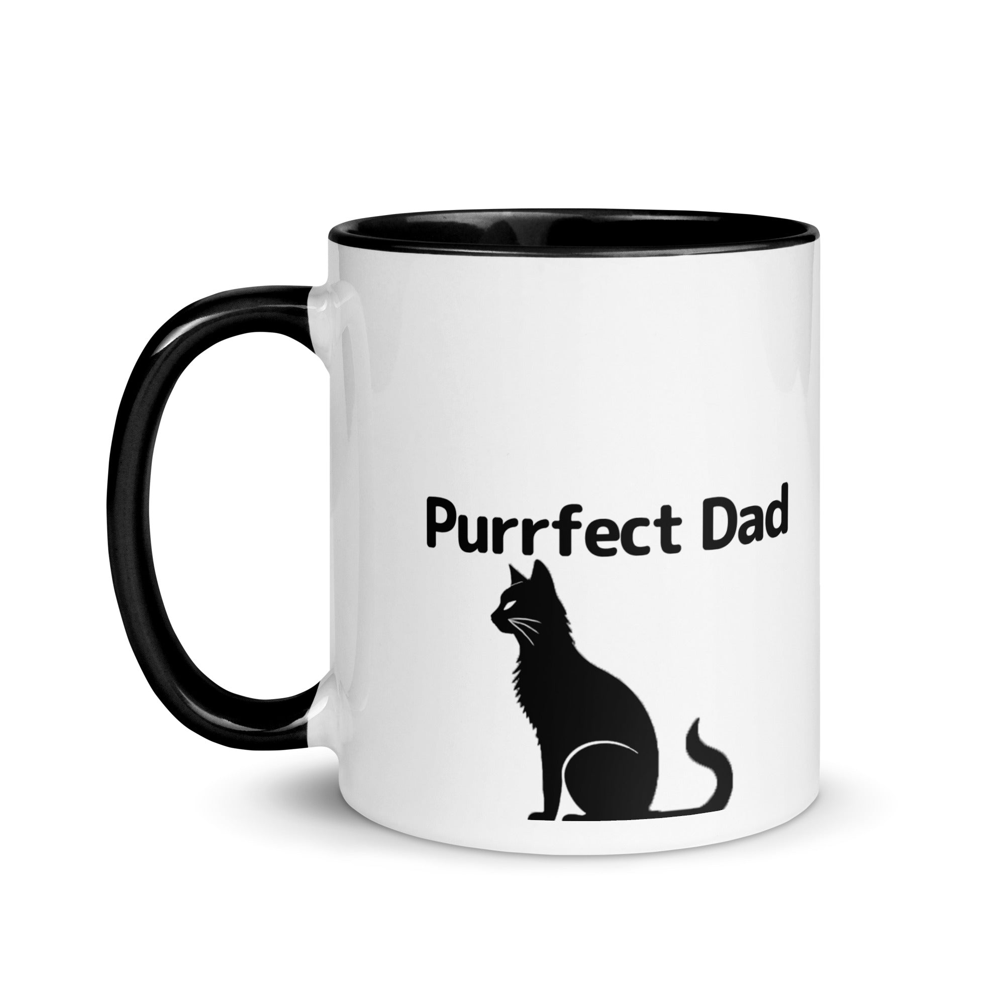 Purrfect Cat Dad V2 Mug with Color Inside