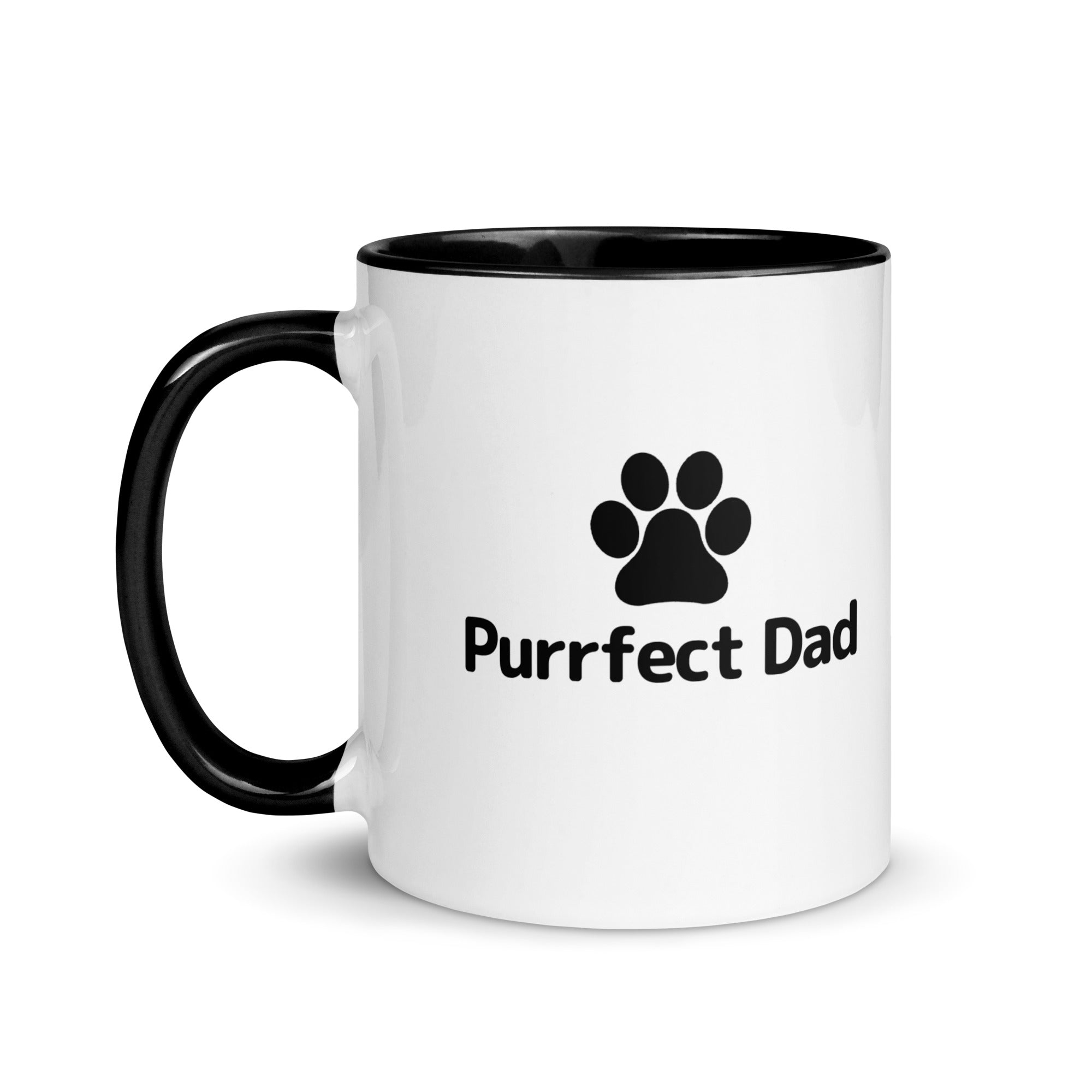 Purrfect Dad Paw Mug with Color Inside