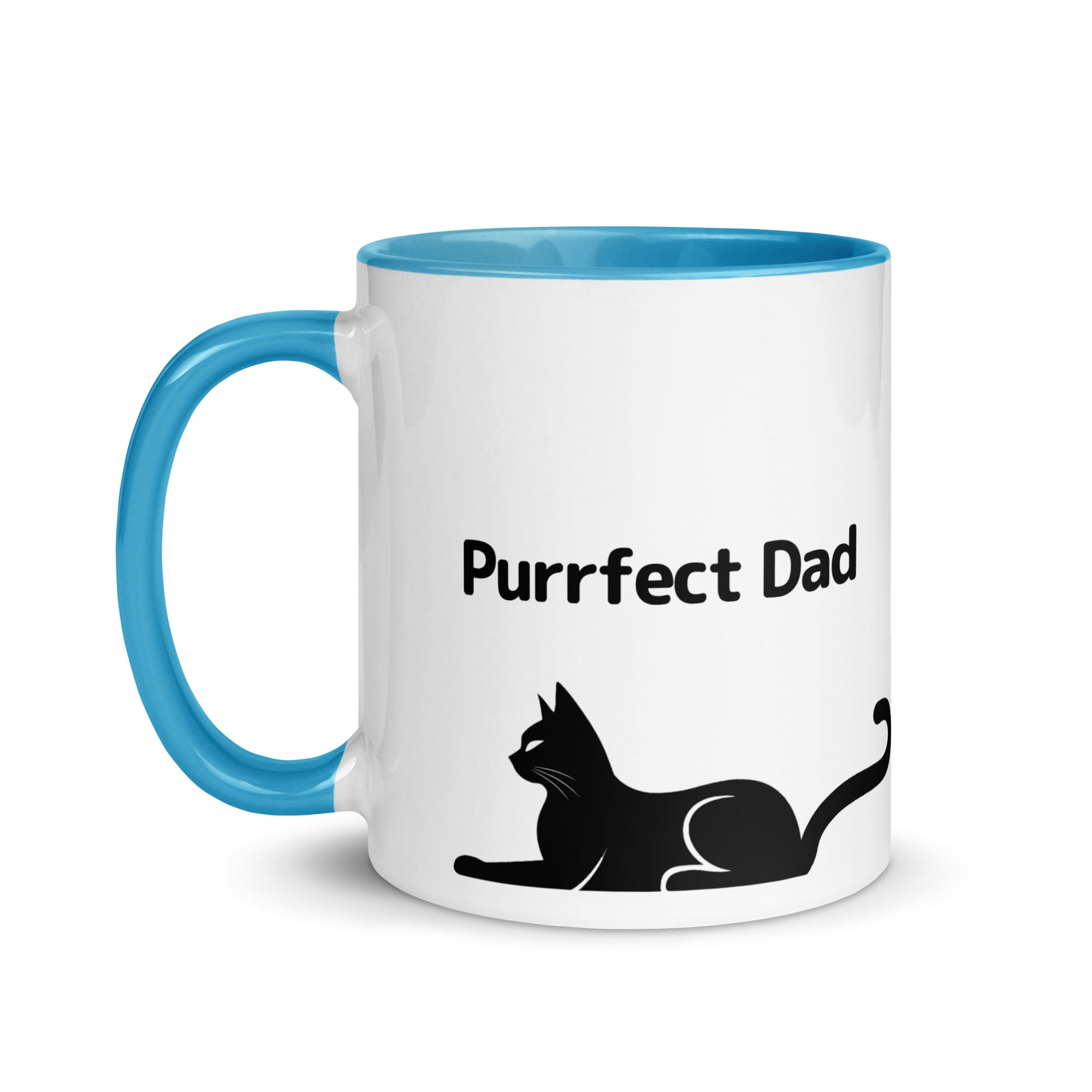 Purrfect Cat Dad Mug with Color Inside