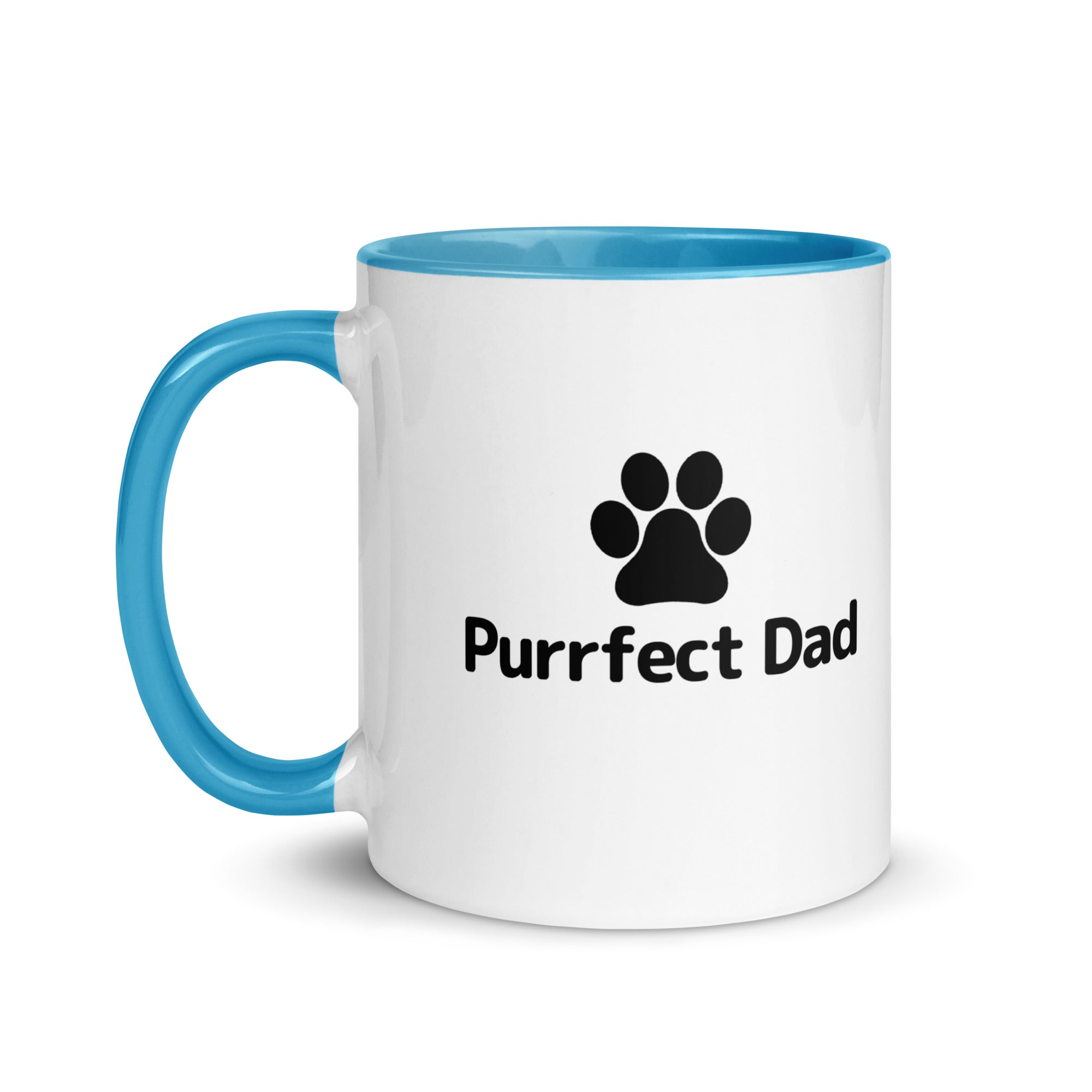 Purrfect Dad Paw Mug with Color Inside
