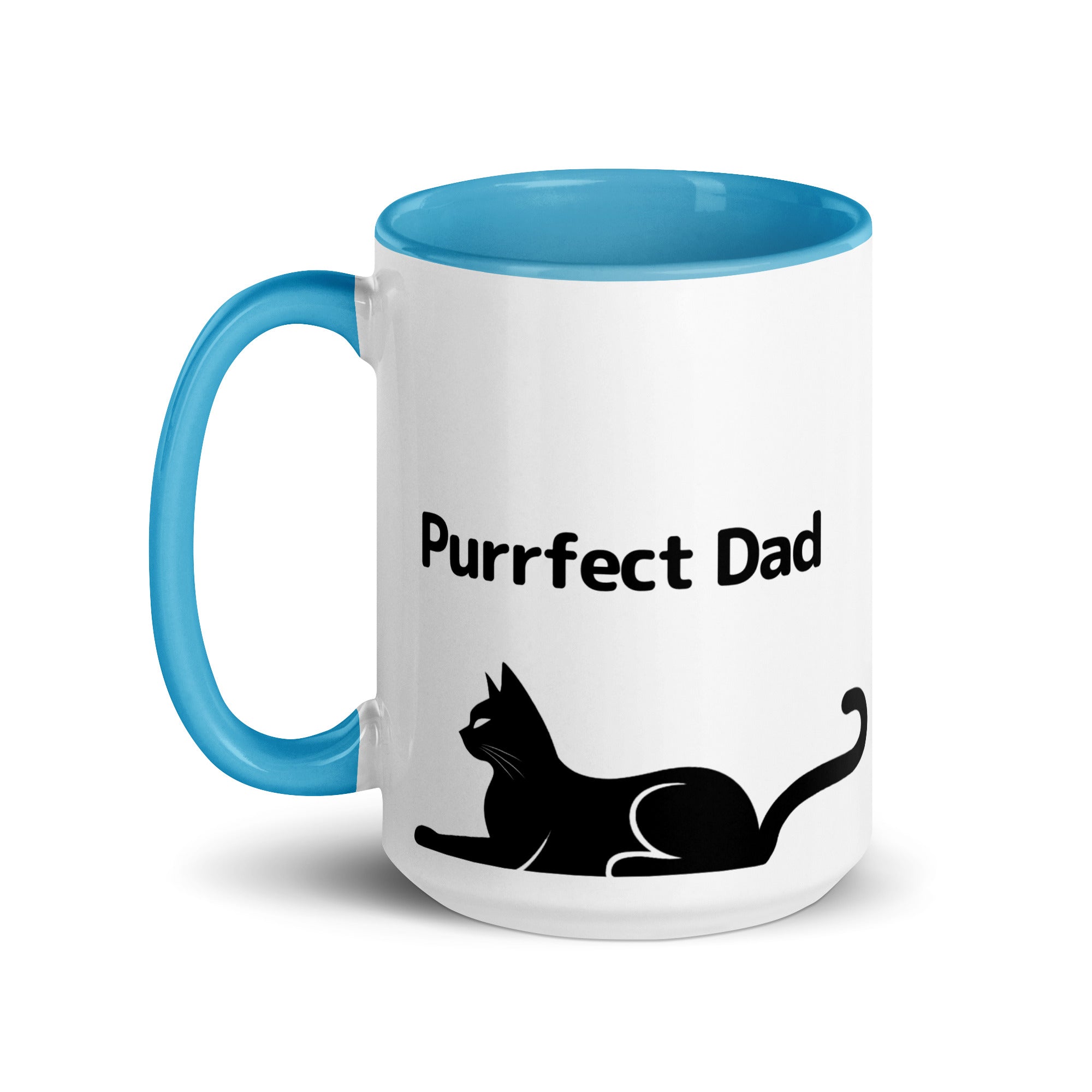 Purrfect Cat Dad Mug with Color Inside