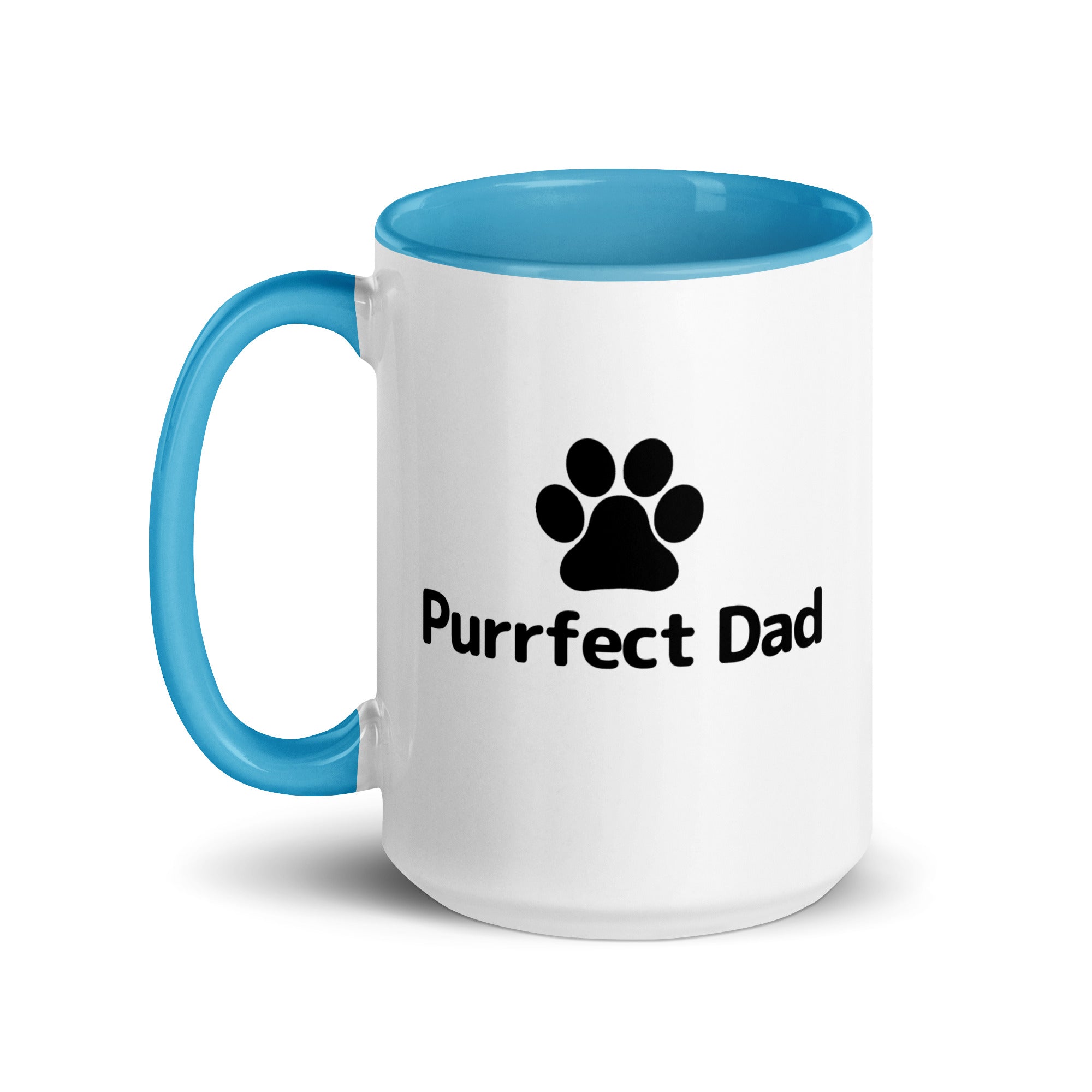 Purrfect Dad Paw Mug with Color Inside