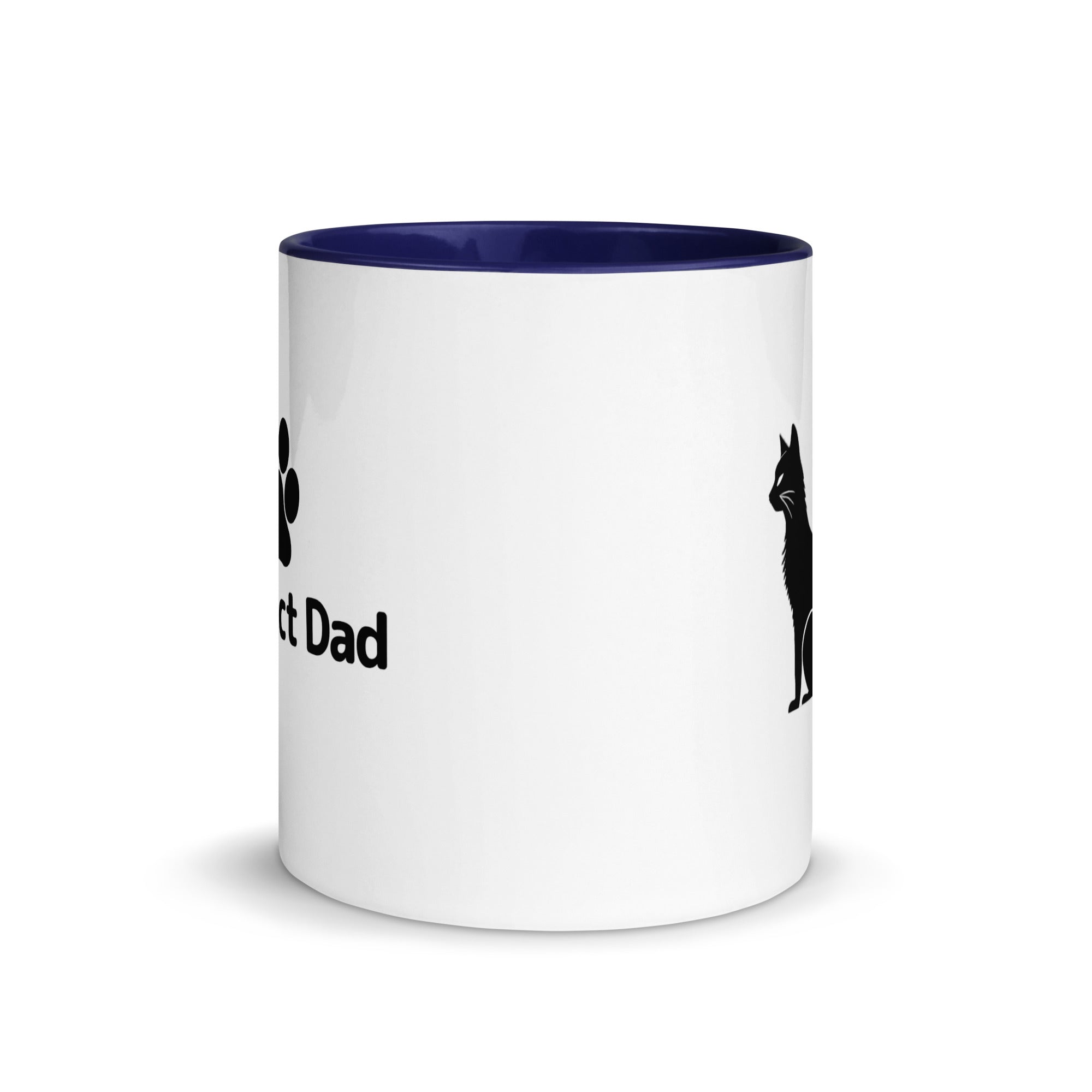 Purrfect Dad Paw Mug with Color Inside