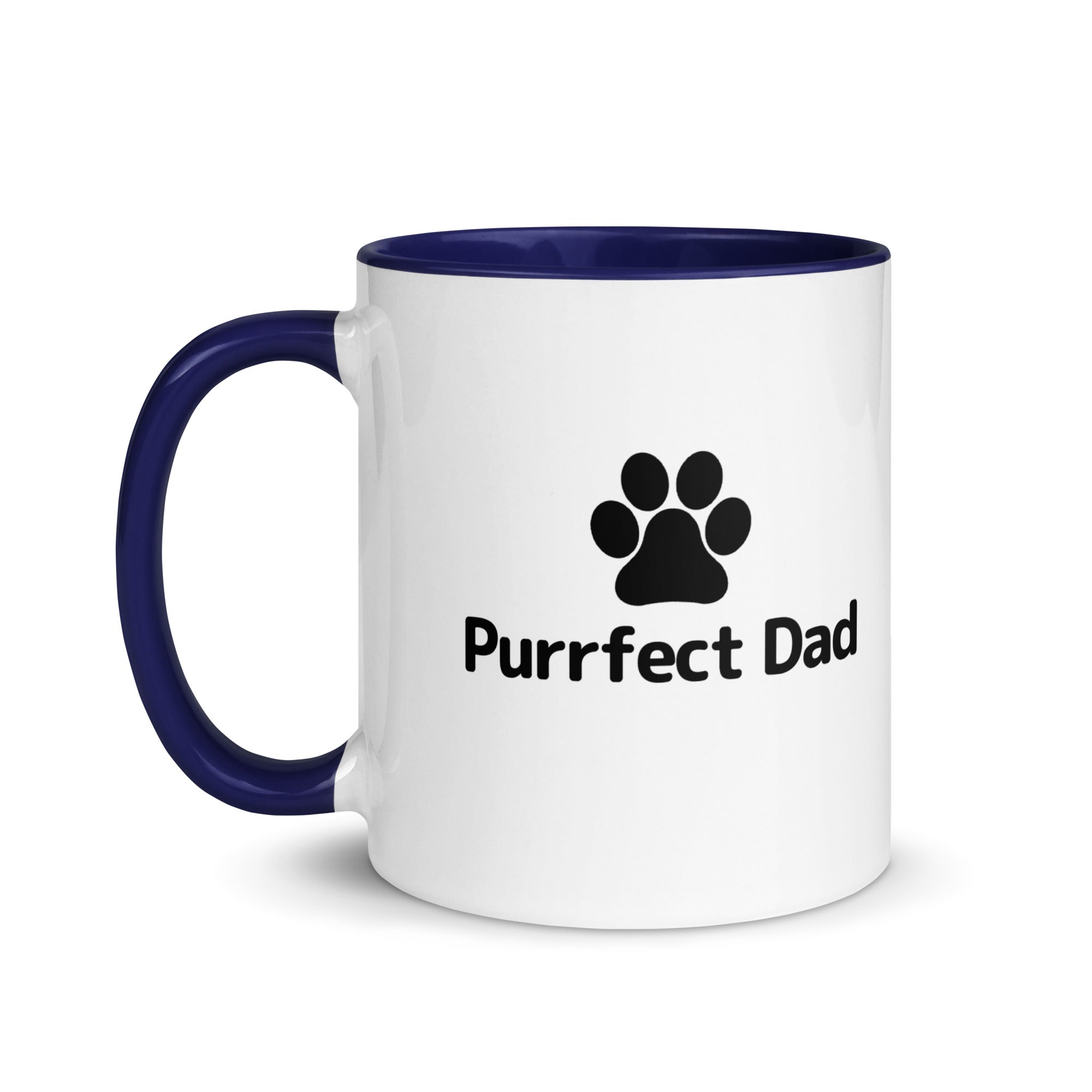 Purrfect Dad Paw Mug with Color Inside