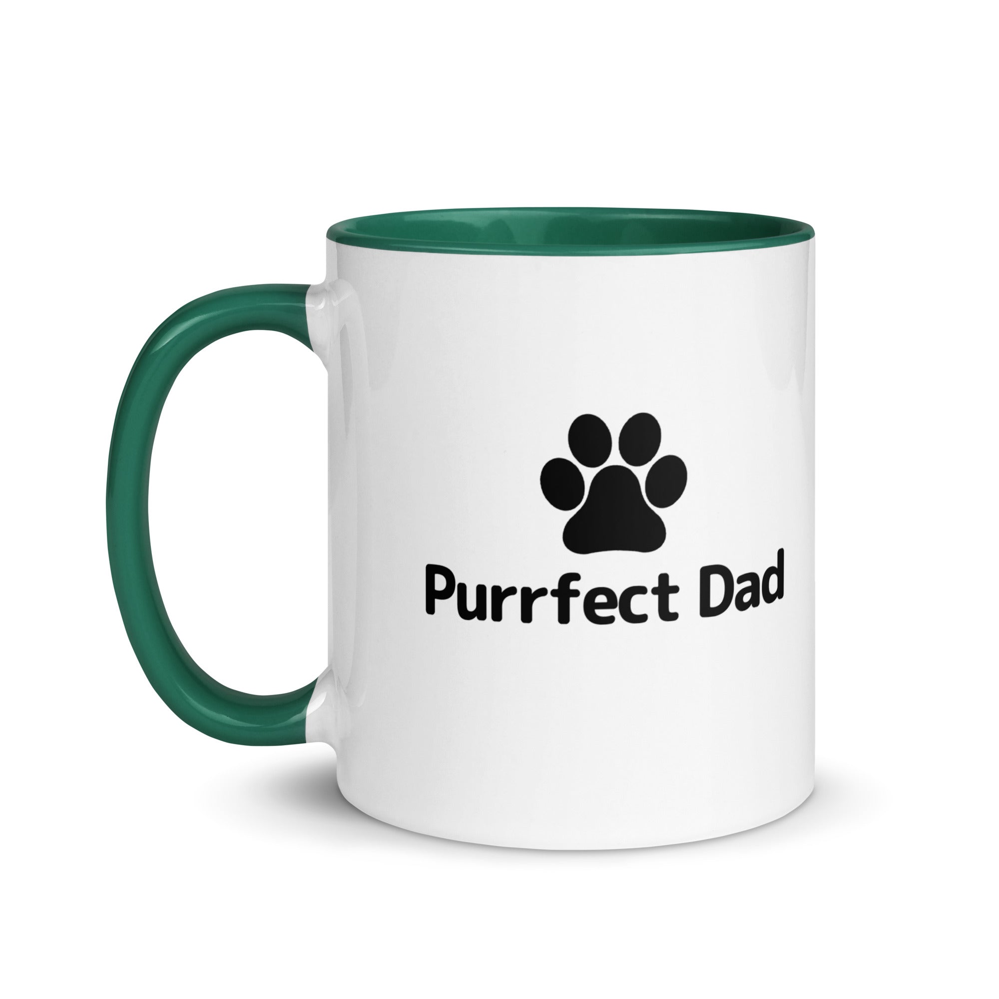 Purrfect Dad Paw Mug with Color Inside