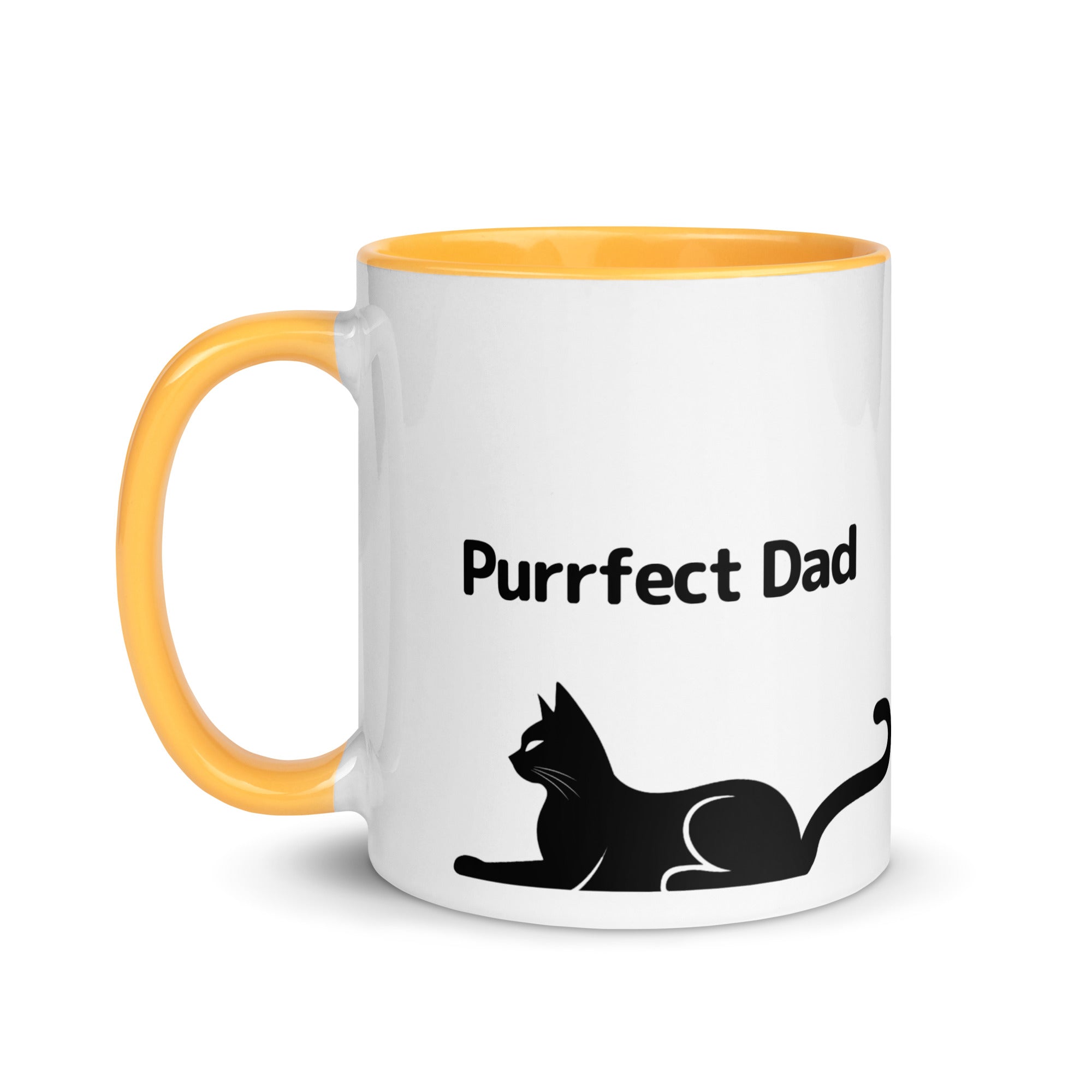 Purrfect Cat Dad Mug with Color Inside