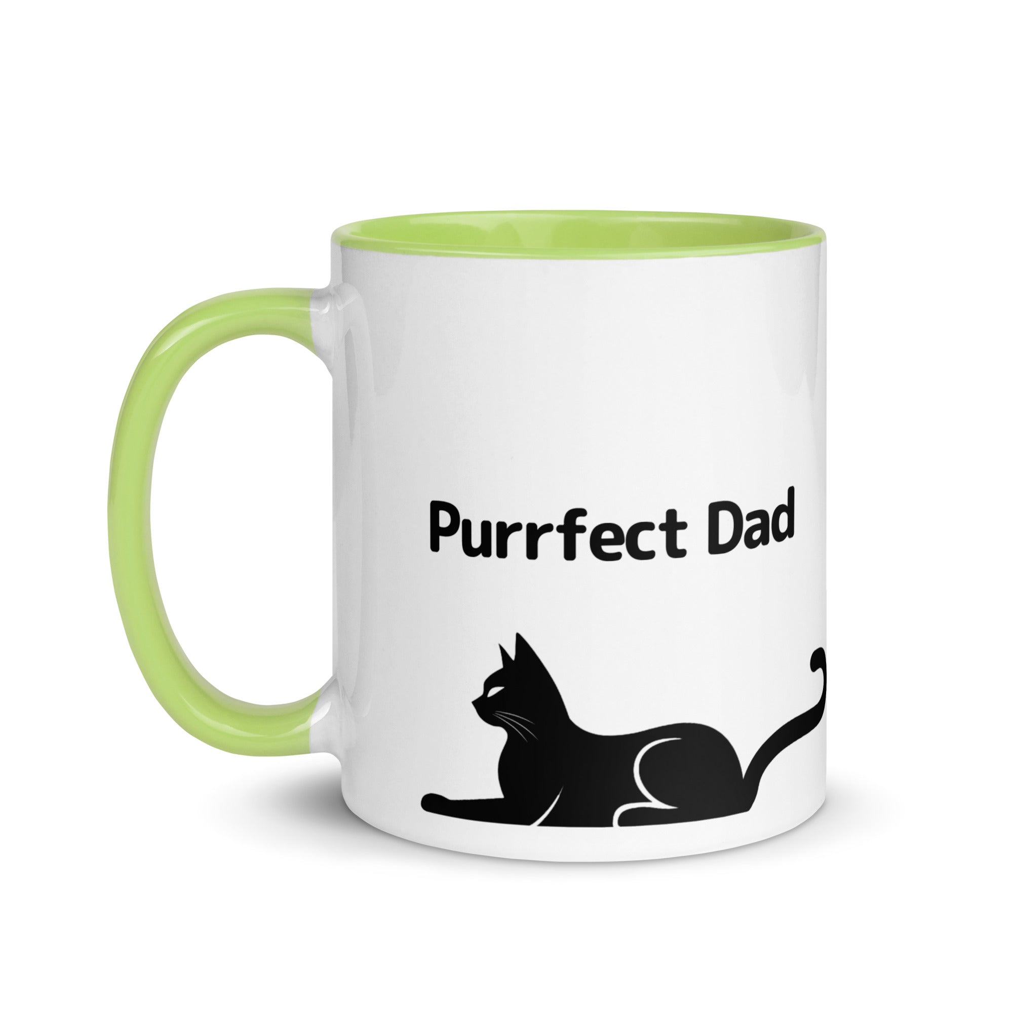 Purrfect Cat Dad Mug with Color Inside