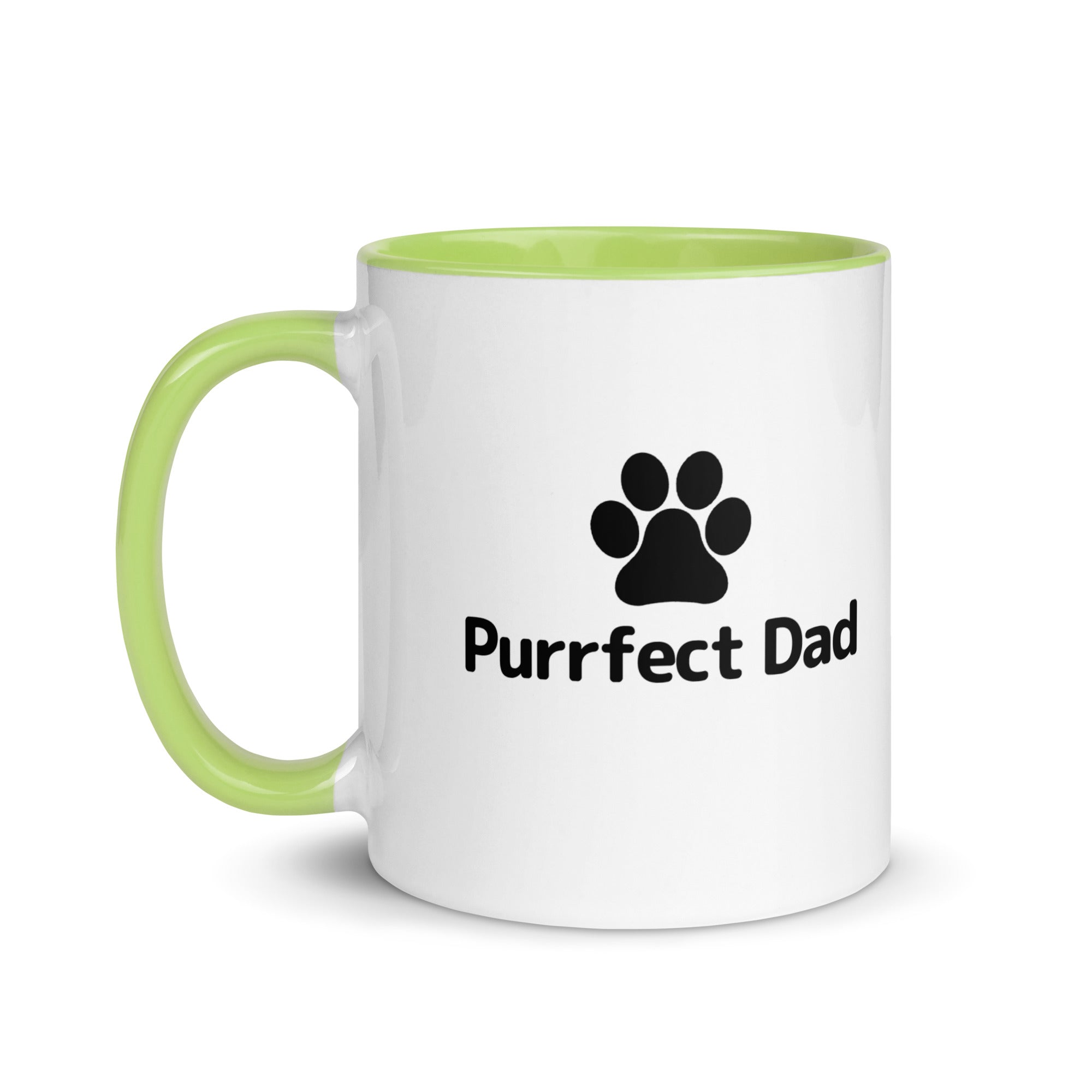 Purrfect Dad Paw Mug with Color Inside